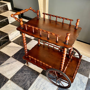 Vintage Barley Twist Drinks Trolley - SOLD