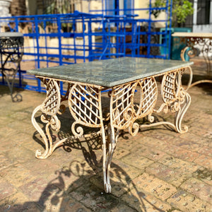Rustic Wrought Iron Coffee Table