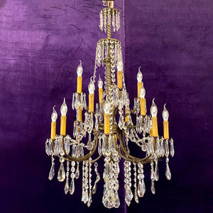 An Incredible Antique Gasolier Chandelier