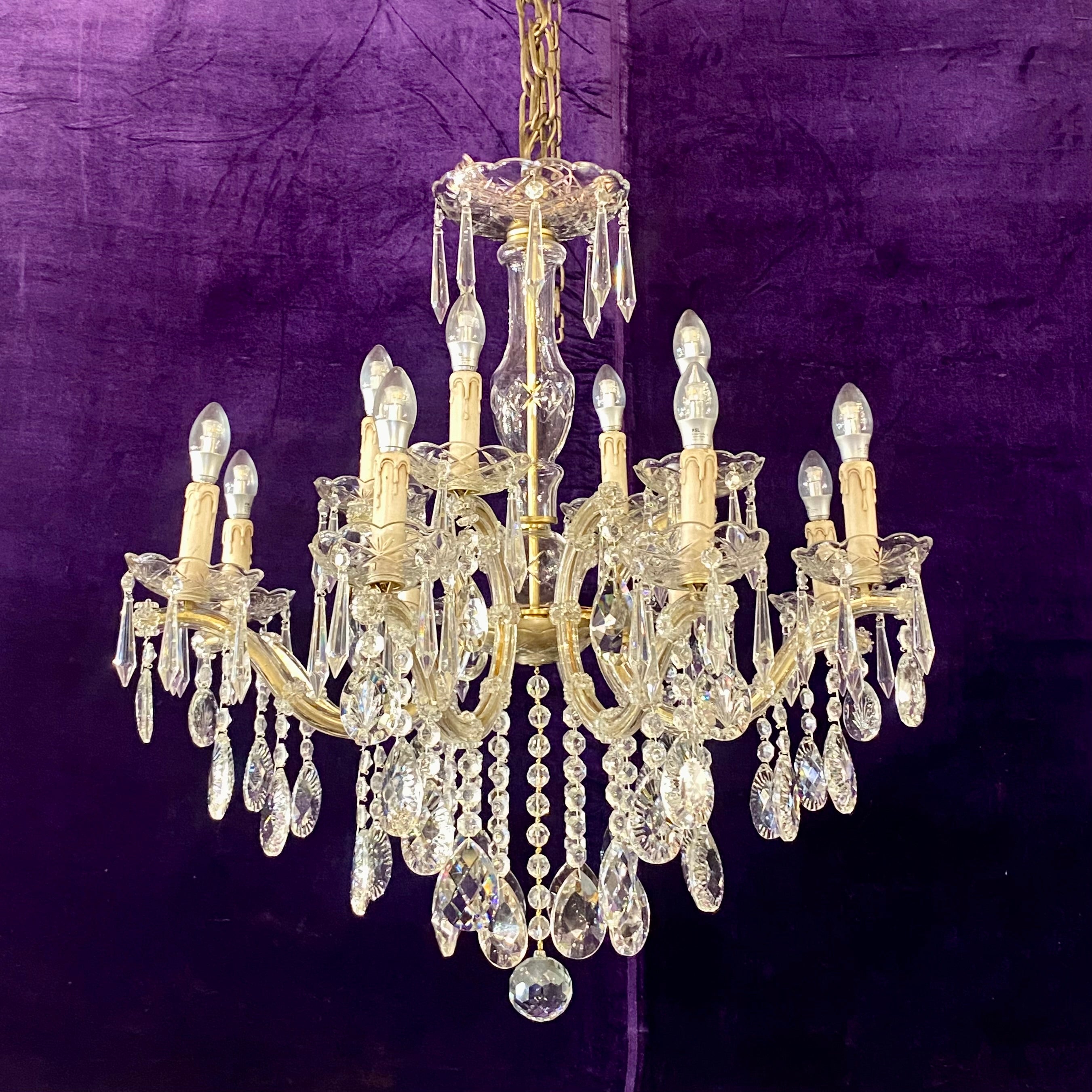 Very Large Antique Maria Theresa Chandelier