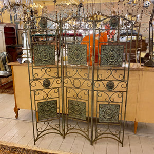Antique Wrought Iron Room Divider