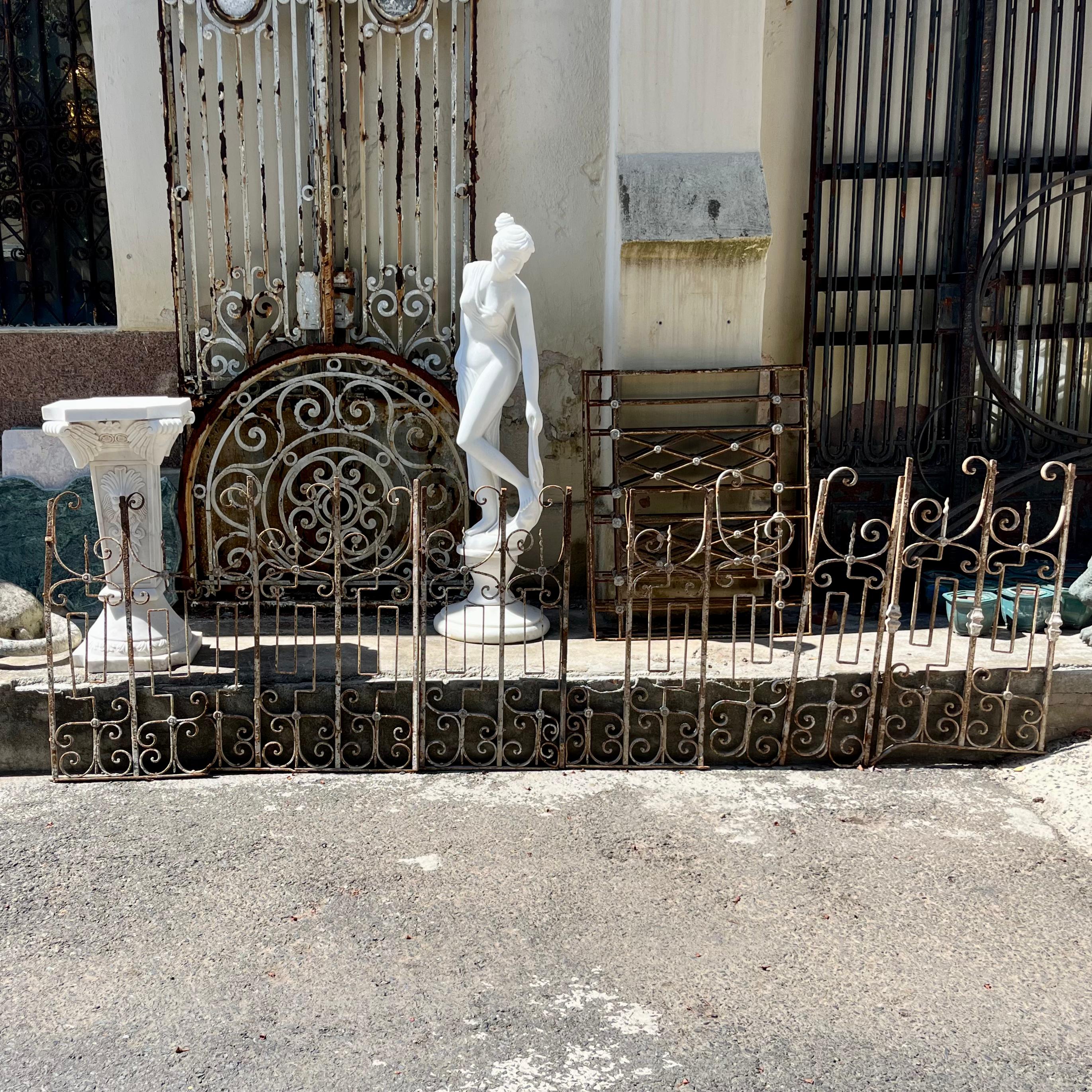 Salvaged Steel Fencing Panels