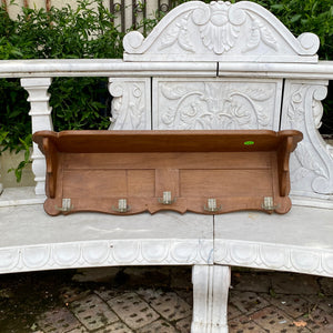 Antique French Oak Coat Rack