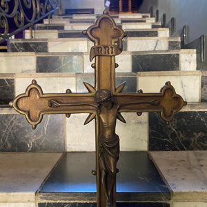 Brass Standing Crucifix