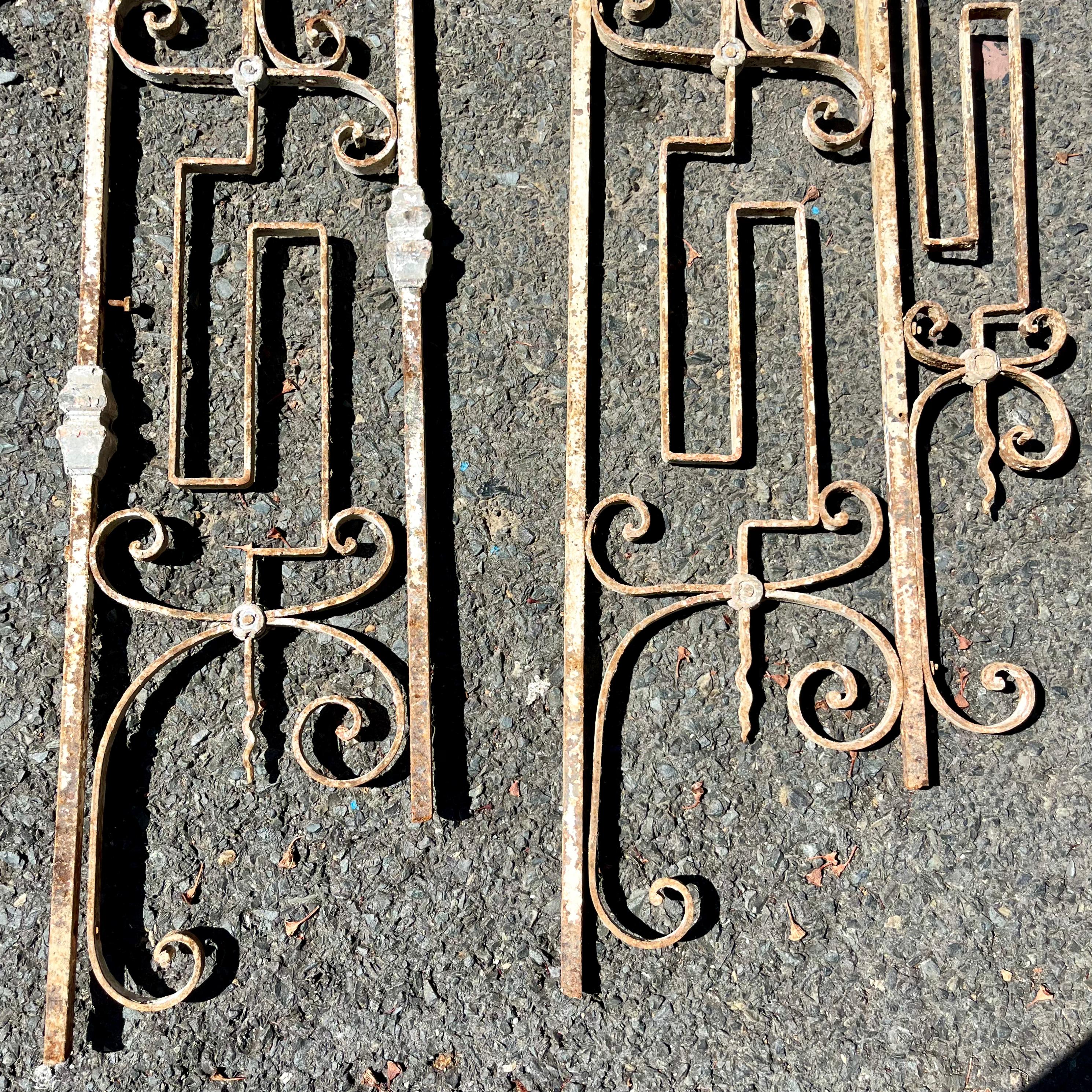 Unique Salvaged Steel Stair Barricade