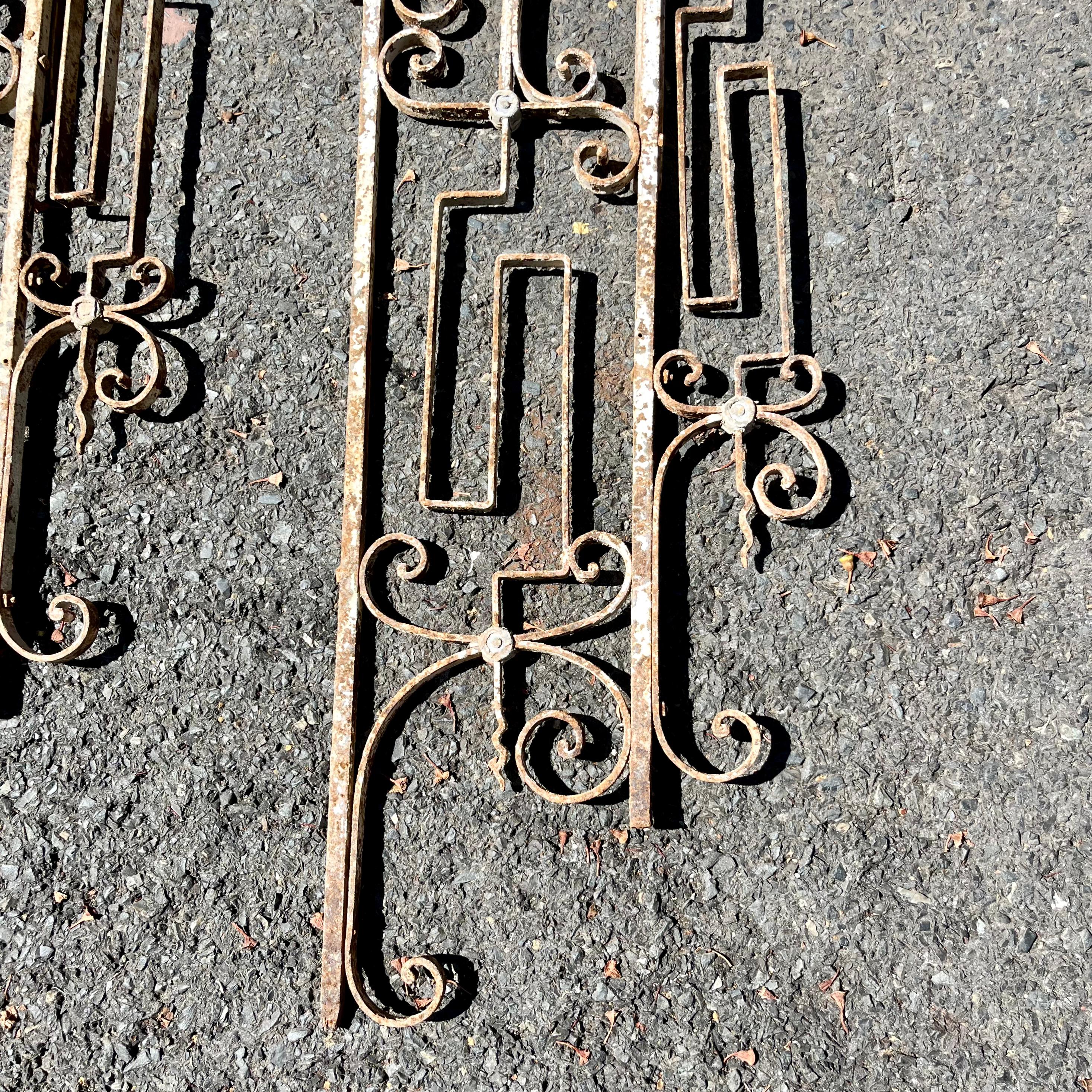 Unique Salvaged Steel Stair Barricade