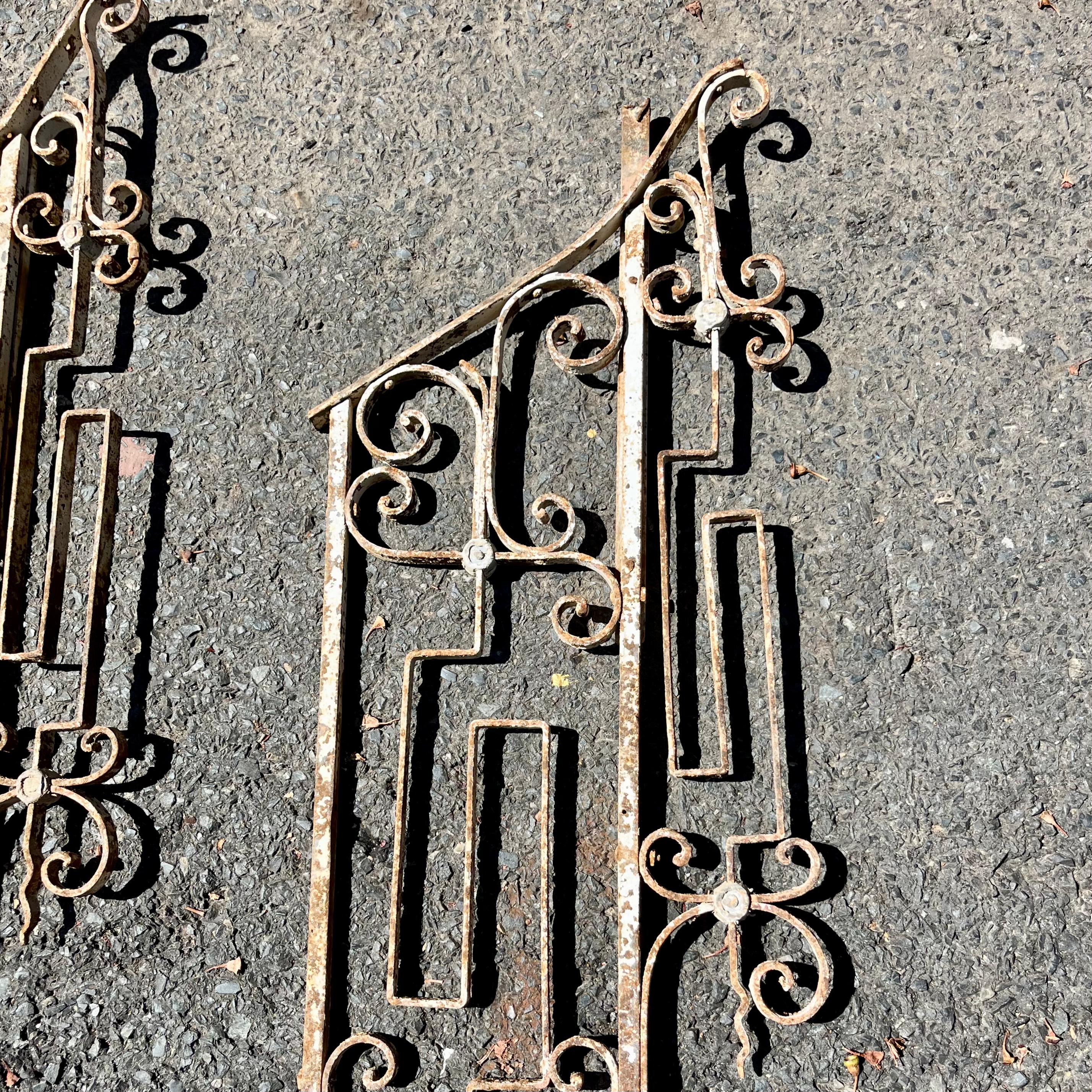 Unique Salvaged Steel Stair Barricade