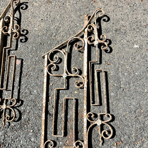Unique Salvaged Steel Stair Barricade