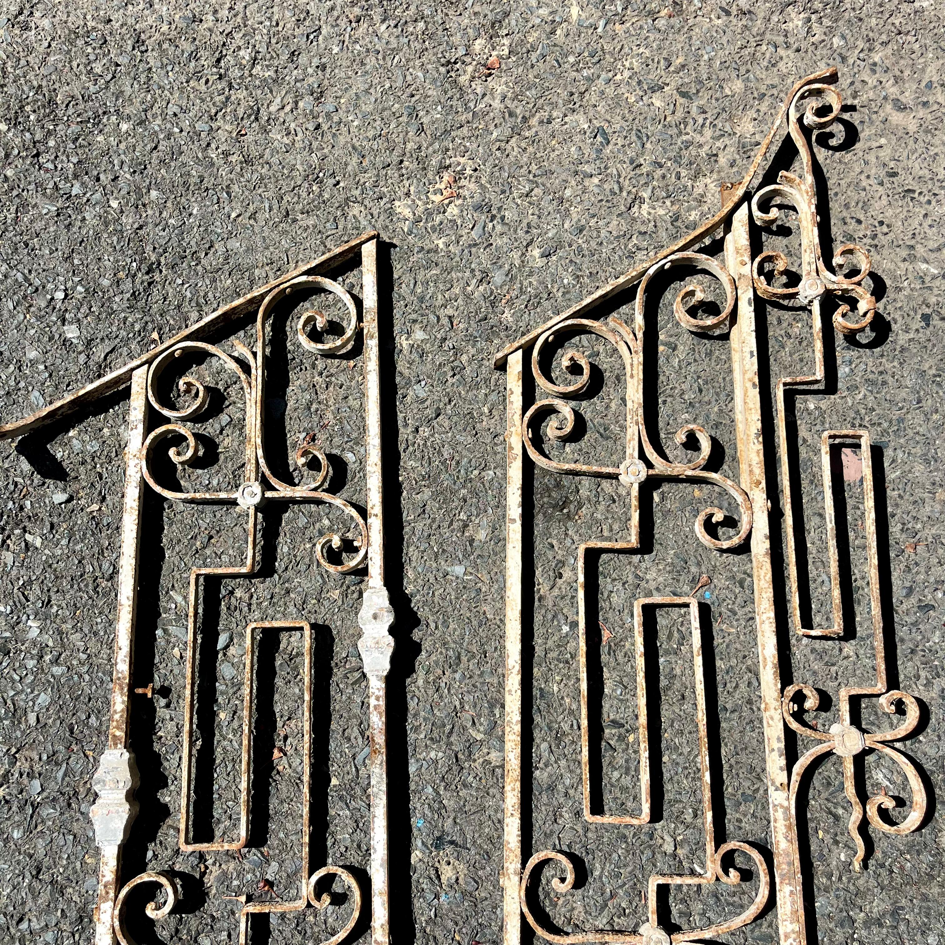 Unique Salvaged Steel Stair Barricade