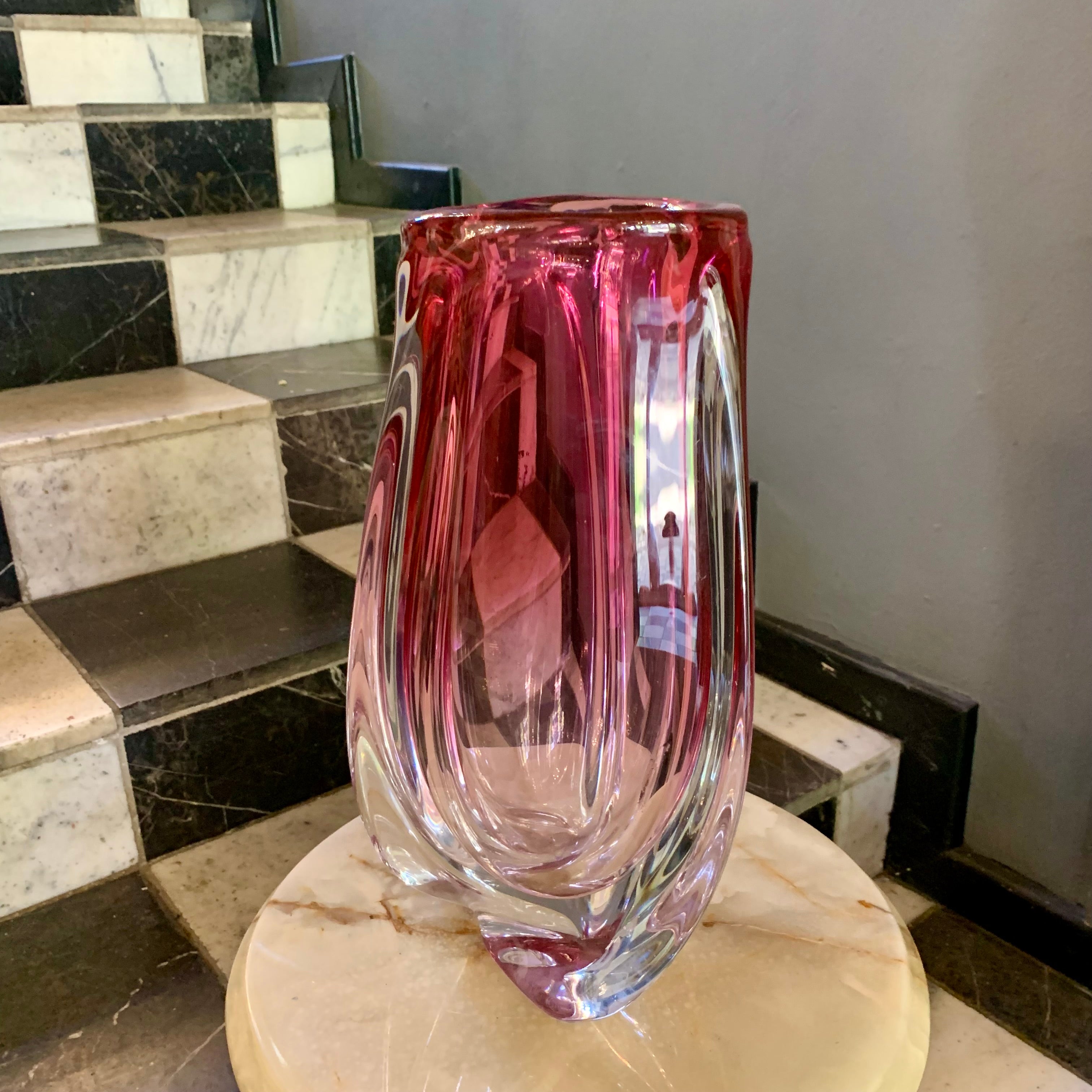 Stunning Pink Murano Glass Vases