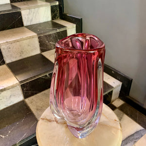 Stunning Pink Murano Glass Vases