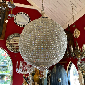 Exquisite! Large Crystal Ball Chandelier
