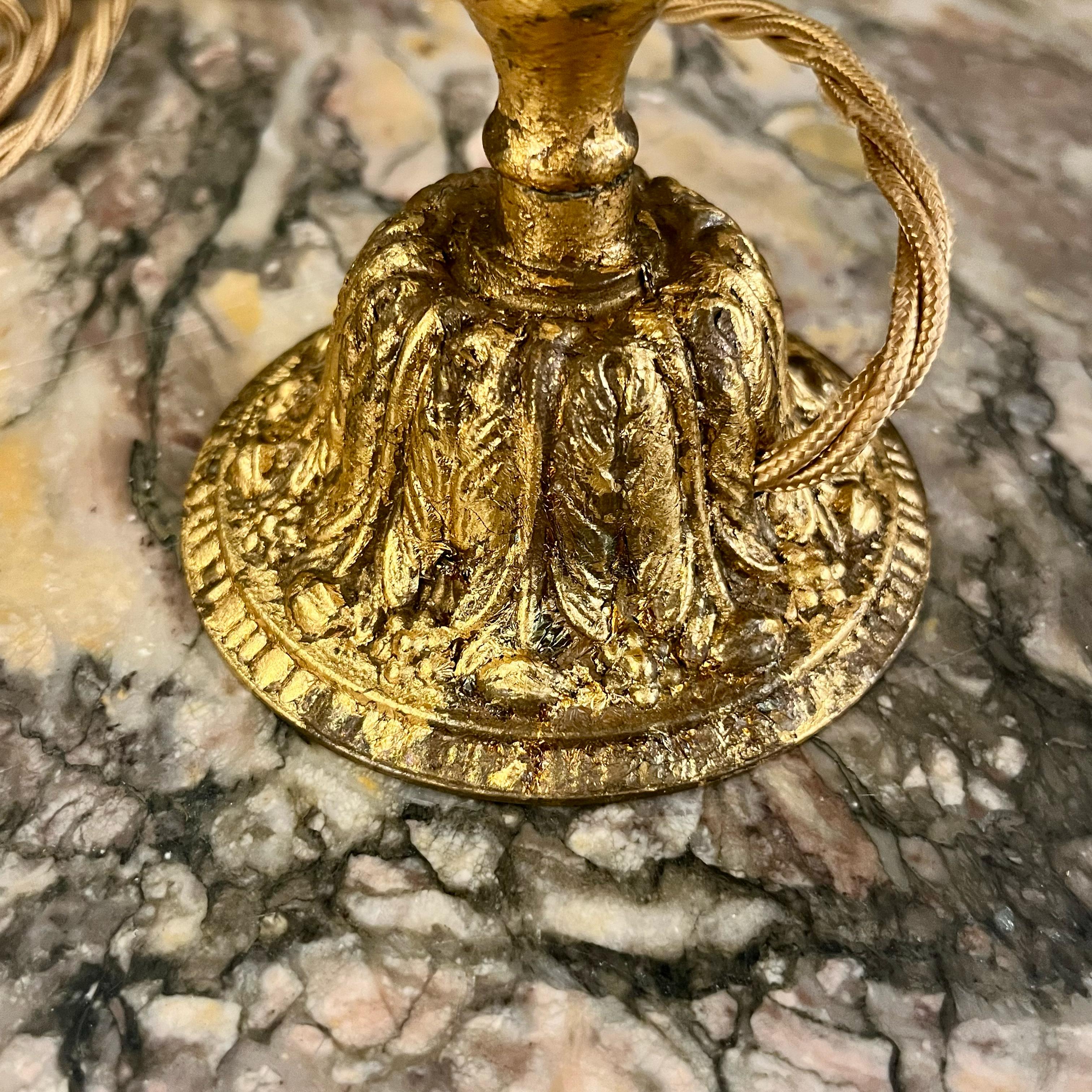 Trio of Antique Crystal Lamps -SOLD