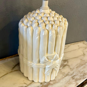Pair of Mid-Century Italian Ceramic Asparagus Bundle Lamps -SOLD