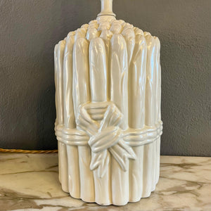 Pair of Mid-Century Italian Ceramic Asparagus Bundle Lamps -SOLD