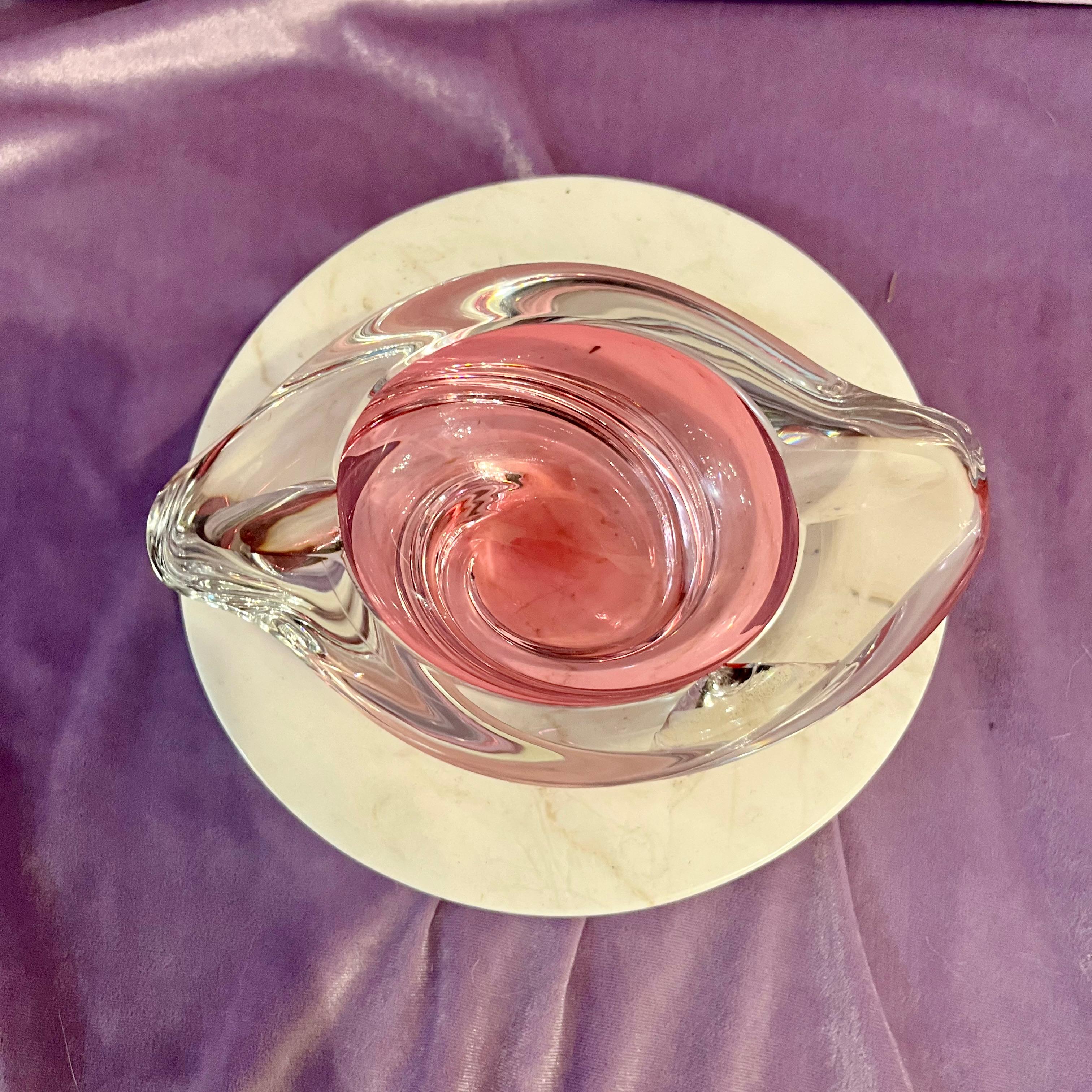 Sweet Pink Murano Ashtray