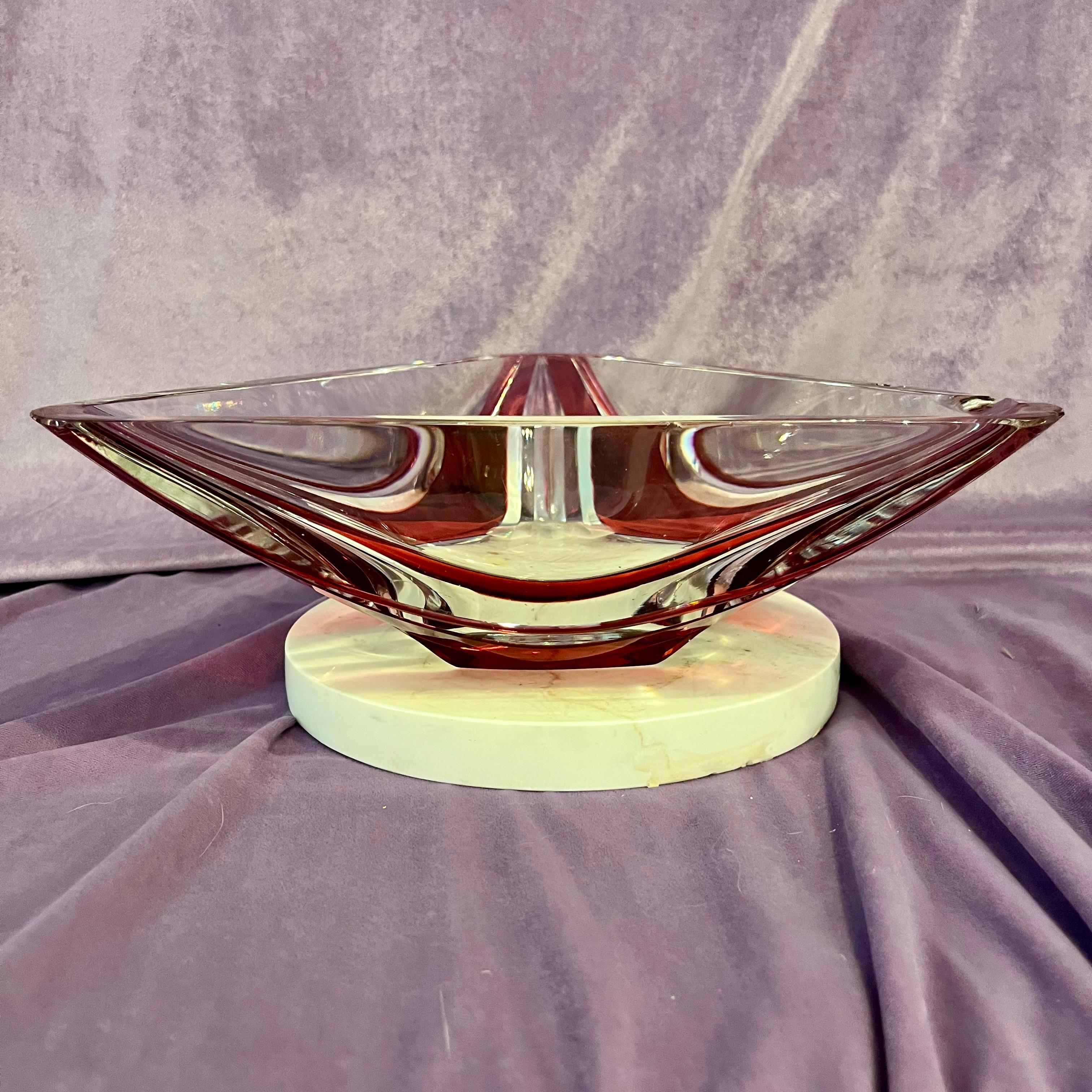 Cherry Red Murano Dish - SOLD