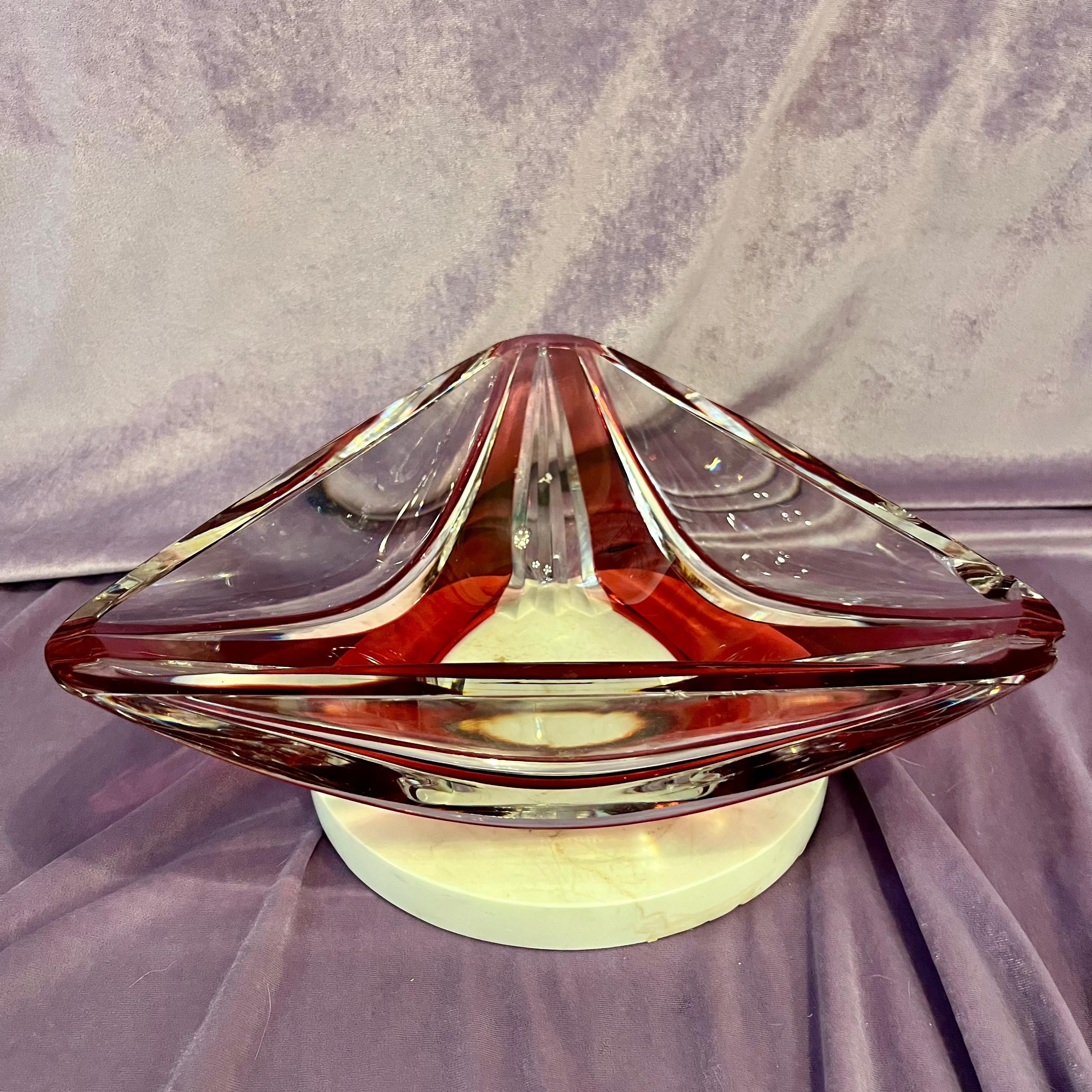 Cherry Red Murano Dish - SOLD