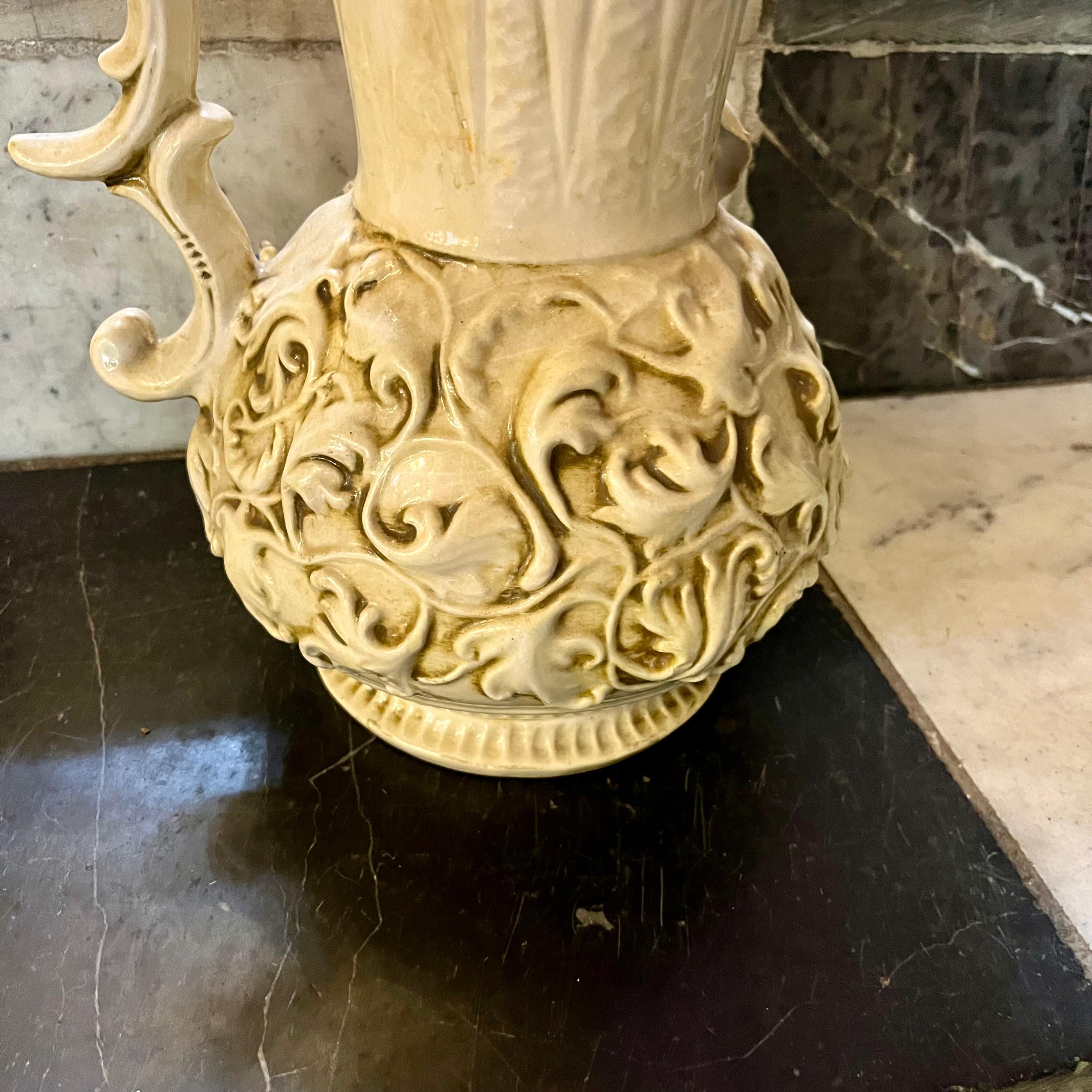 Antique Capodimonte Water Pitcher