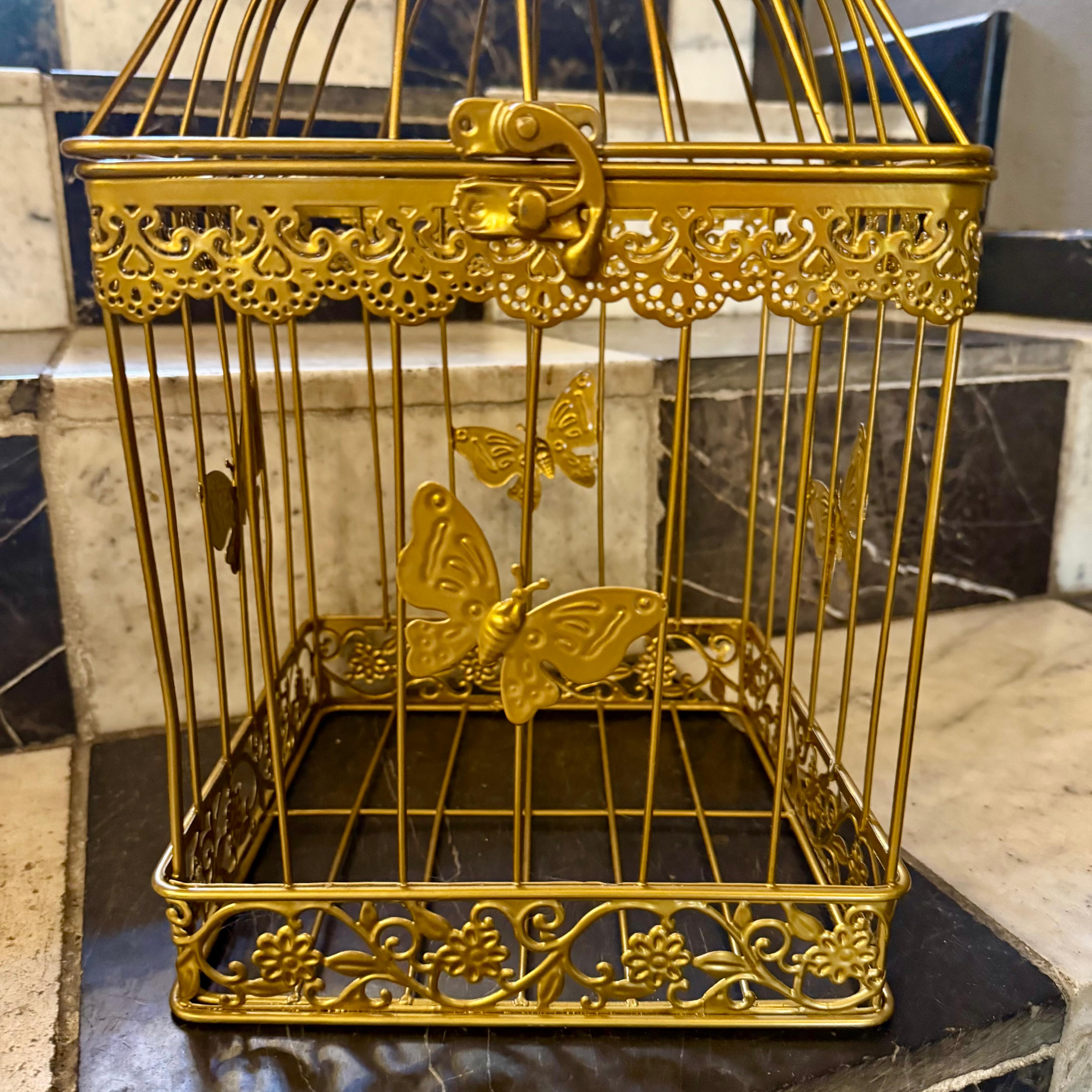 Set of Vintage Painted Bird Cages