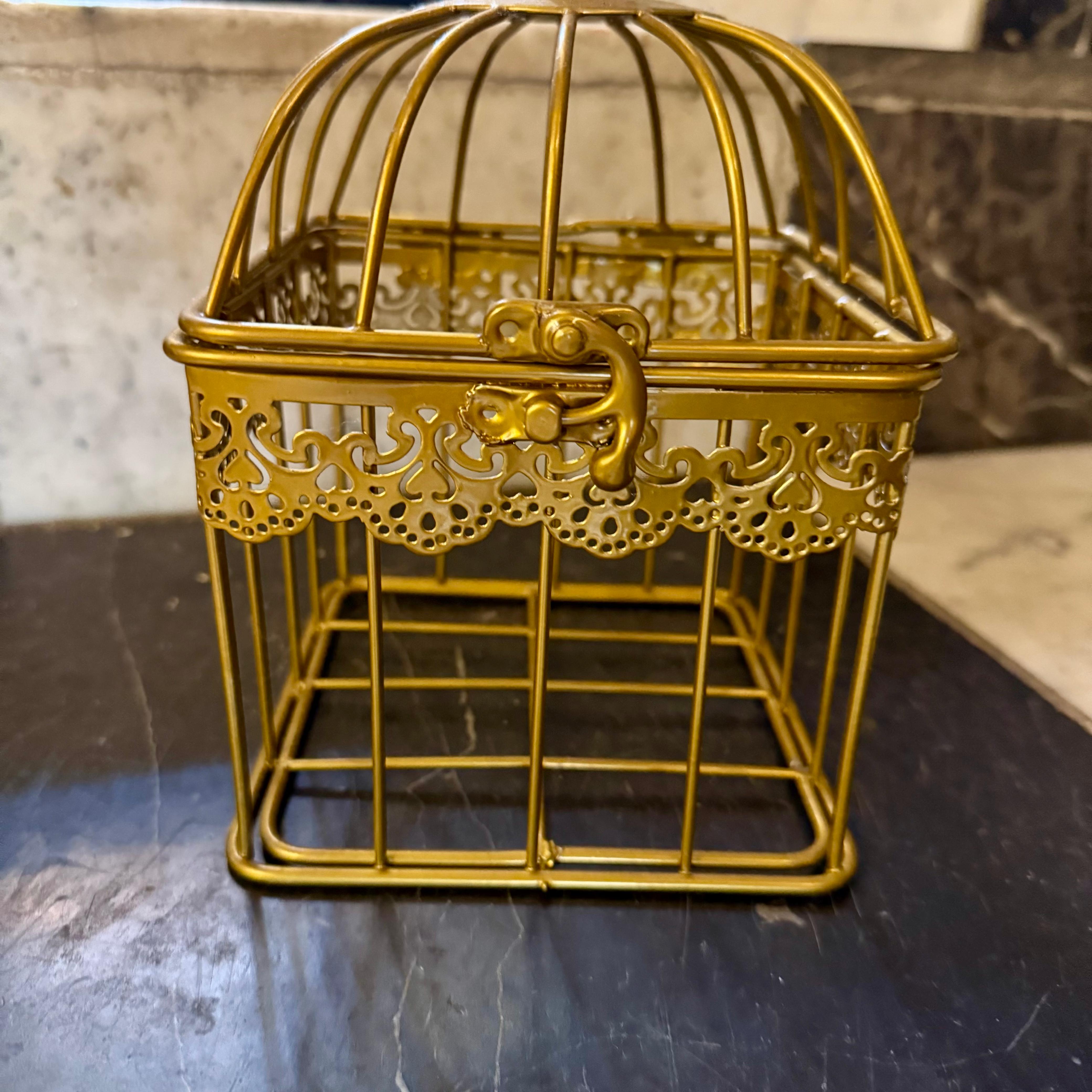 Set of Vintage Painted Bird Cages