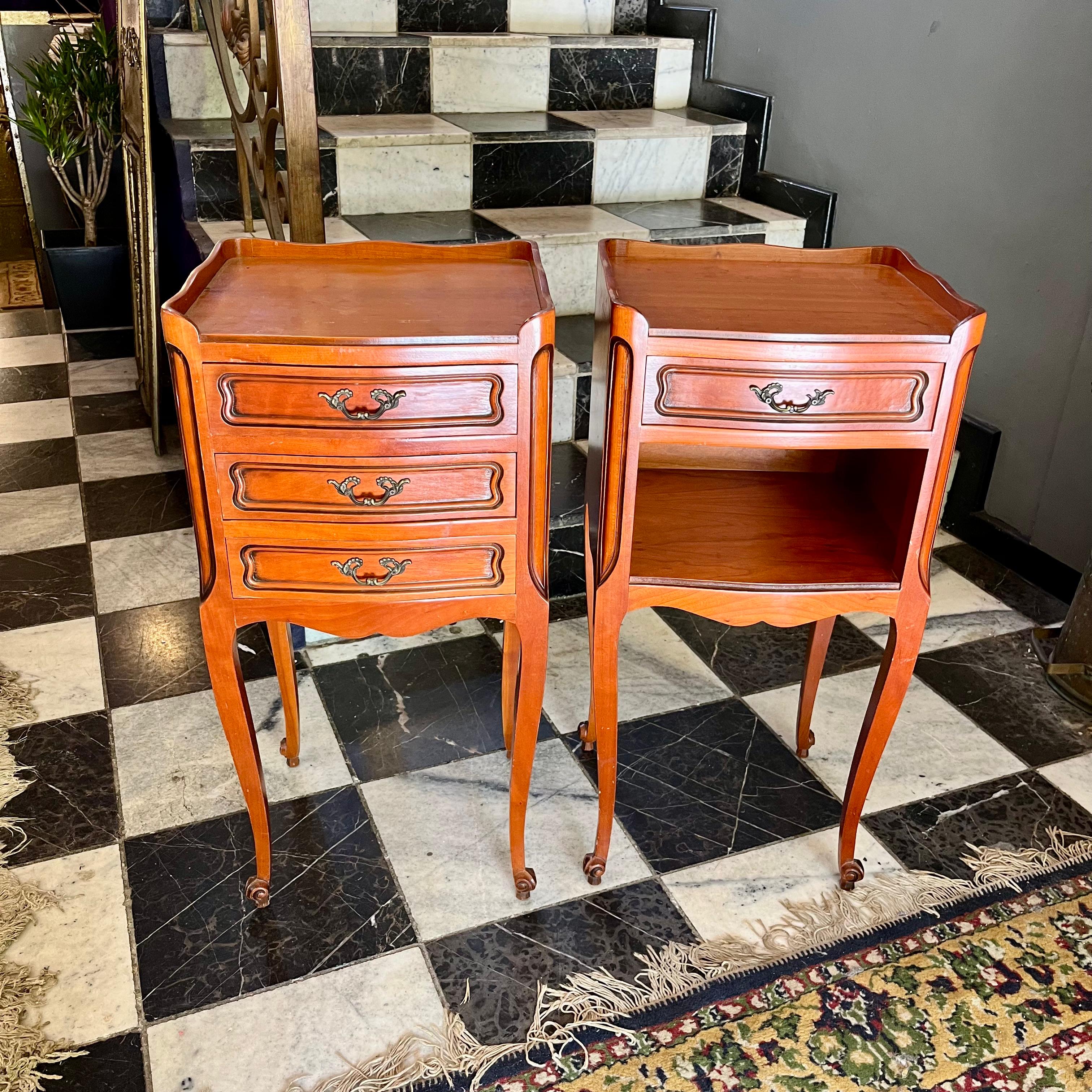 Handsome Pair of Antique Mr and Mrs Pedestals -SOLD
