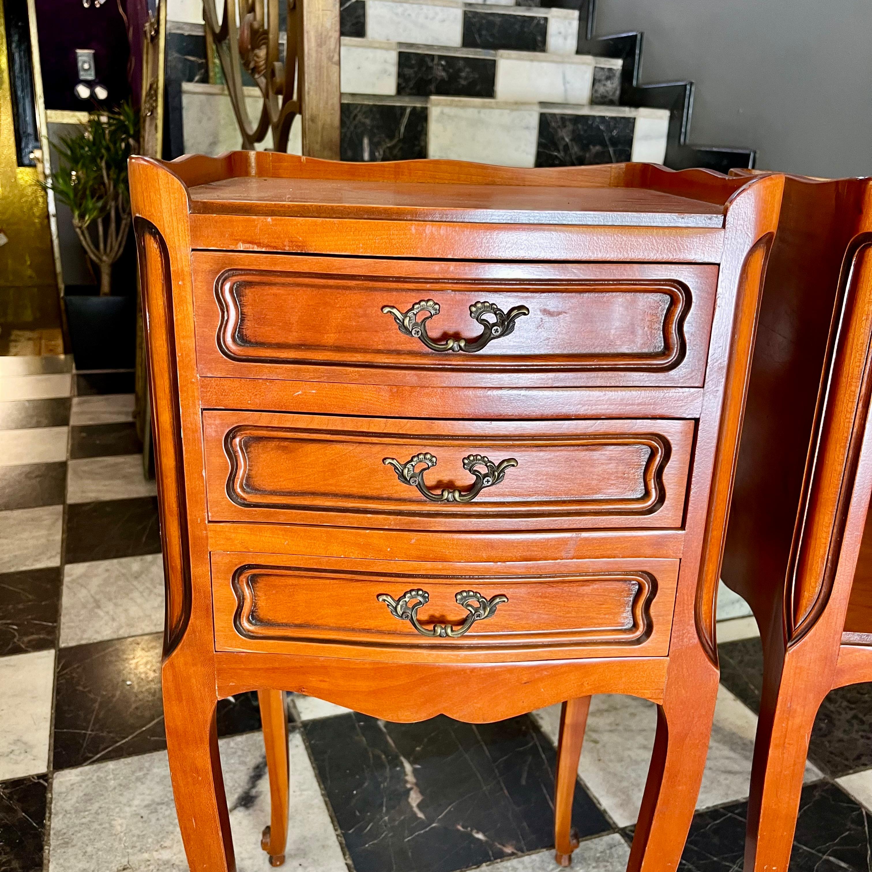 Handsome Pair of Antique Mr and Mrs Pedestals -SOLD