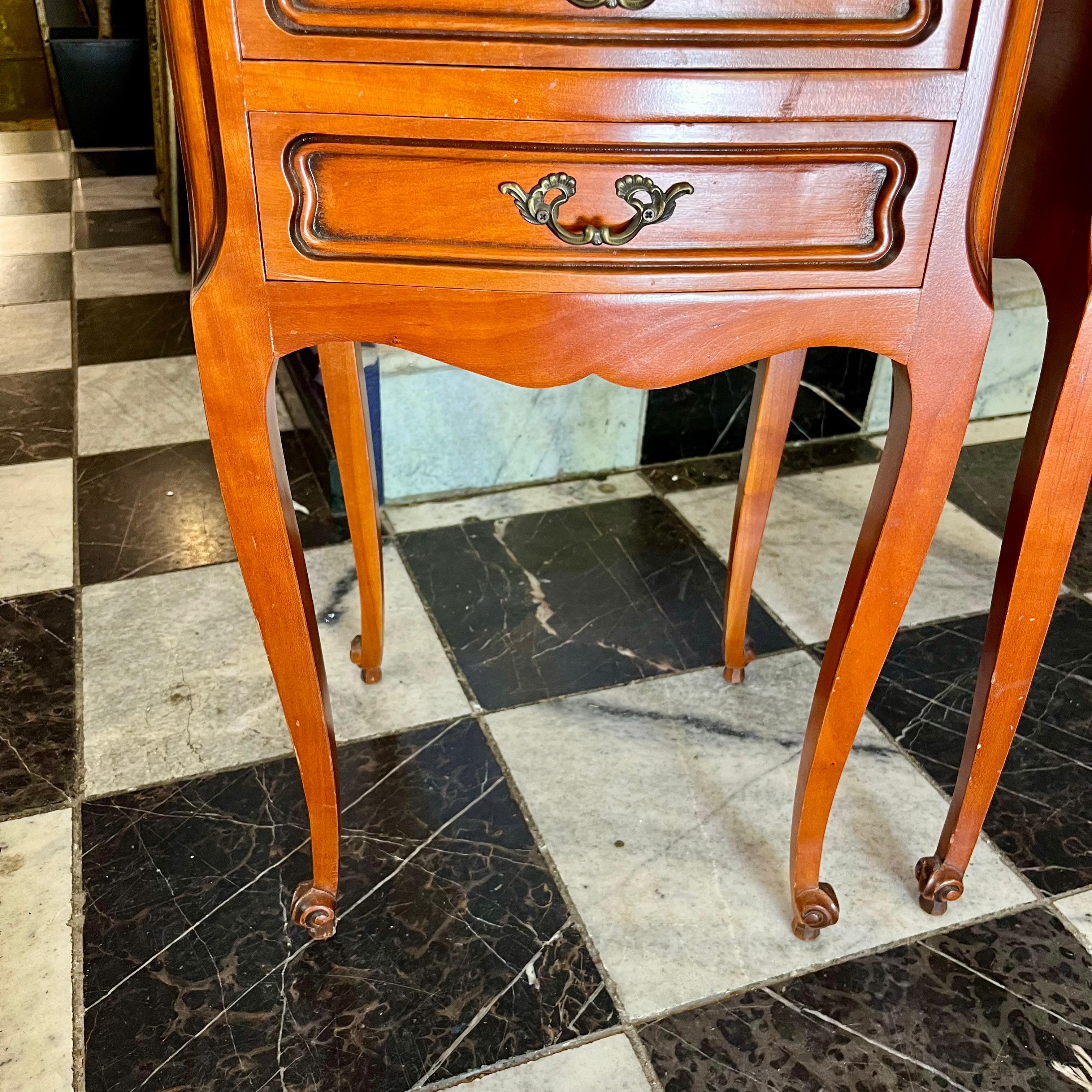 Handsome Pair of Antique Mr and Mrs Pedestals -SOLD
