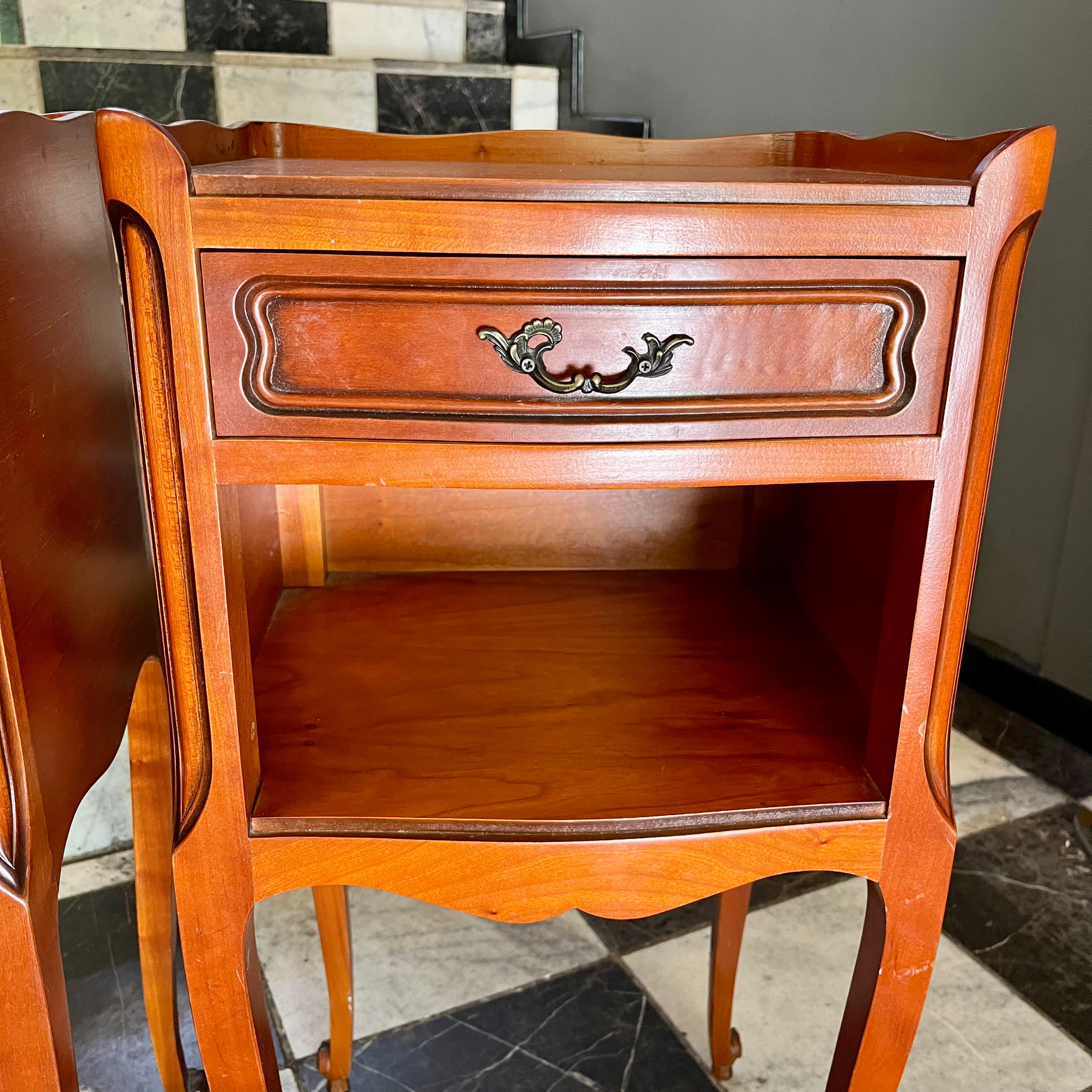 Handsome Pair of Antique Mr and Mrs Pedestals -SOLD