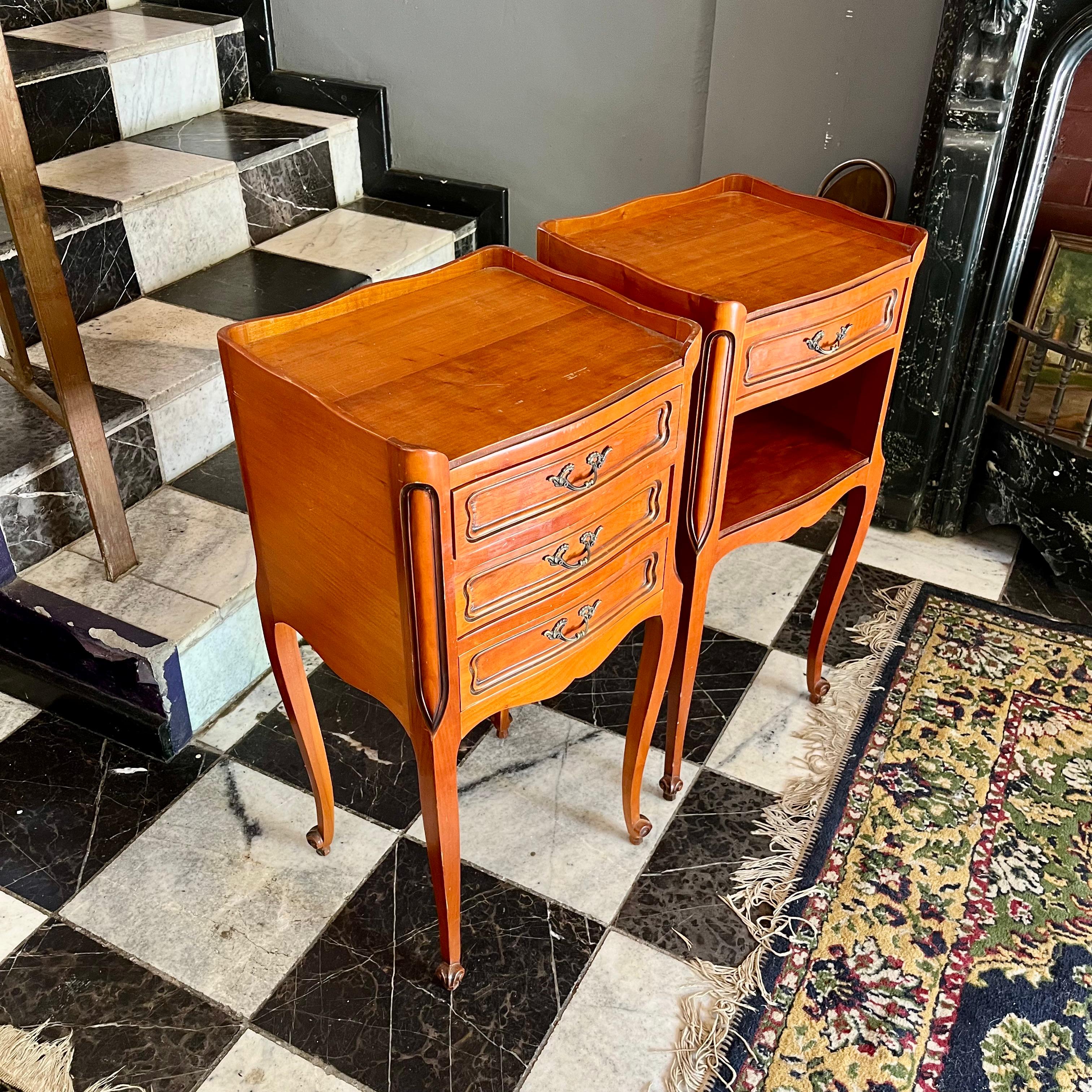 Handsome Pair of Antique Mr and Mrs Pedestals -SOLD