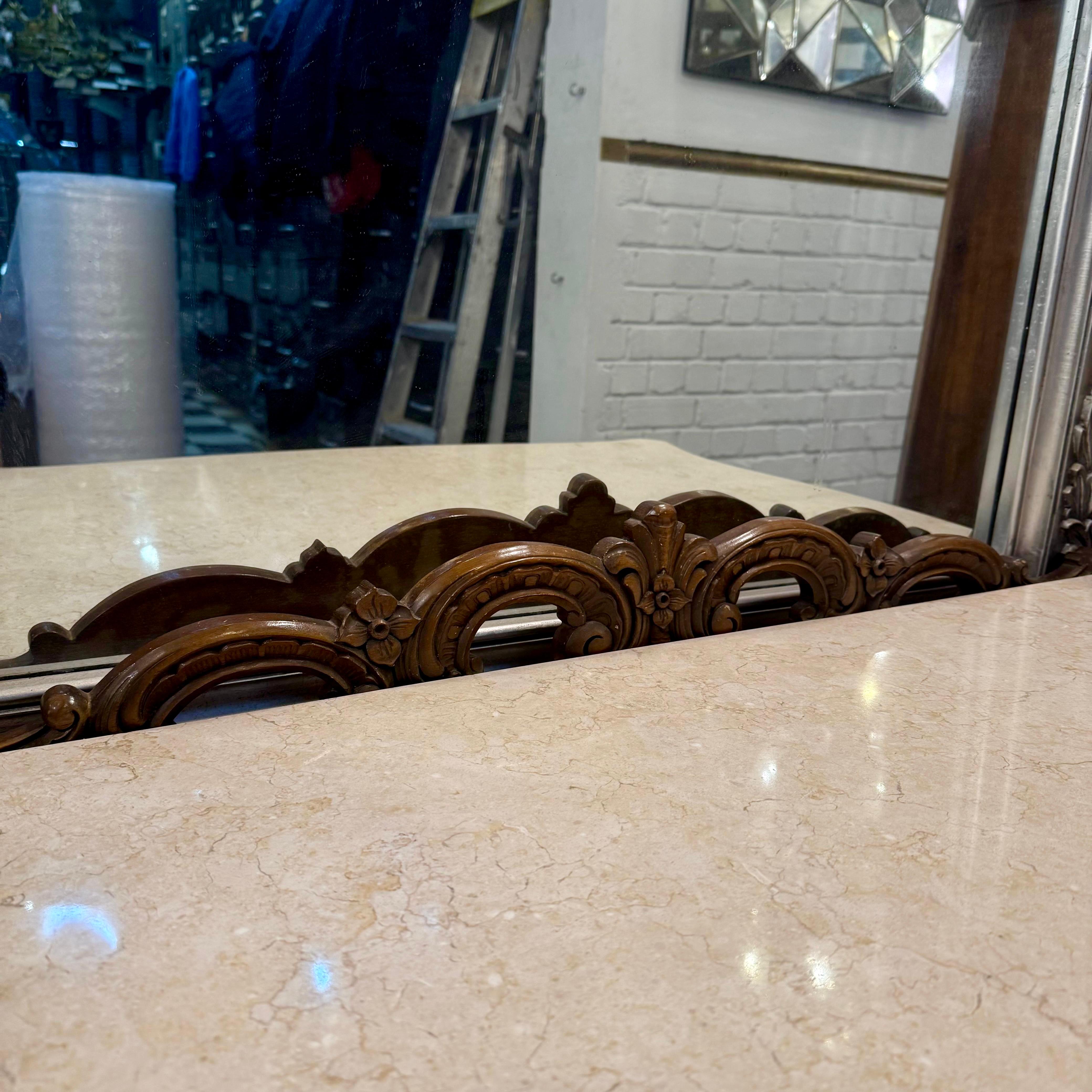 French Louis XV–Style Mahogany Commode with Marble Top - SOLD