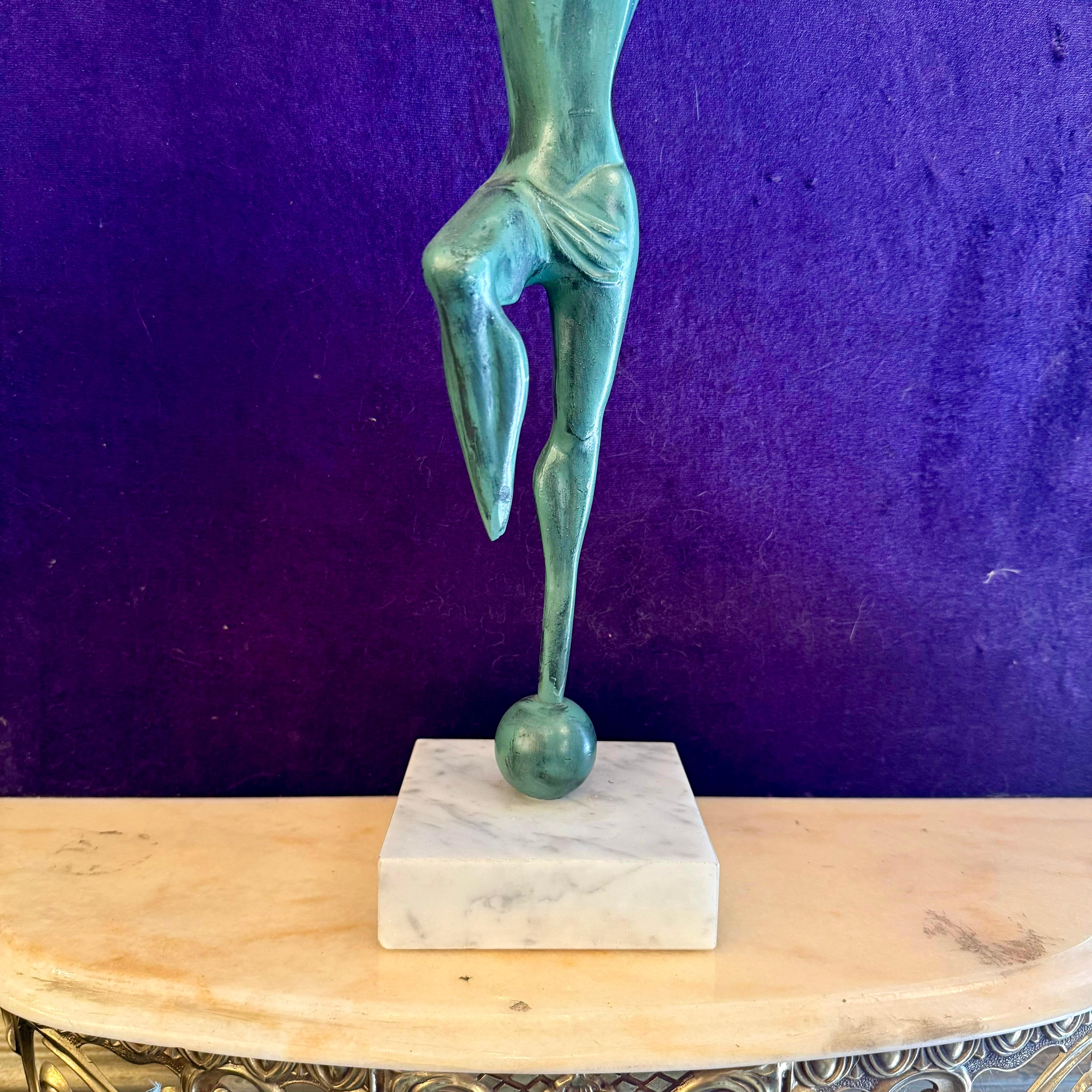 Vintage 1970 Statuette on Marble base - SOLD