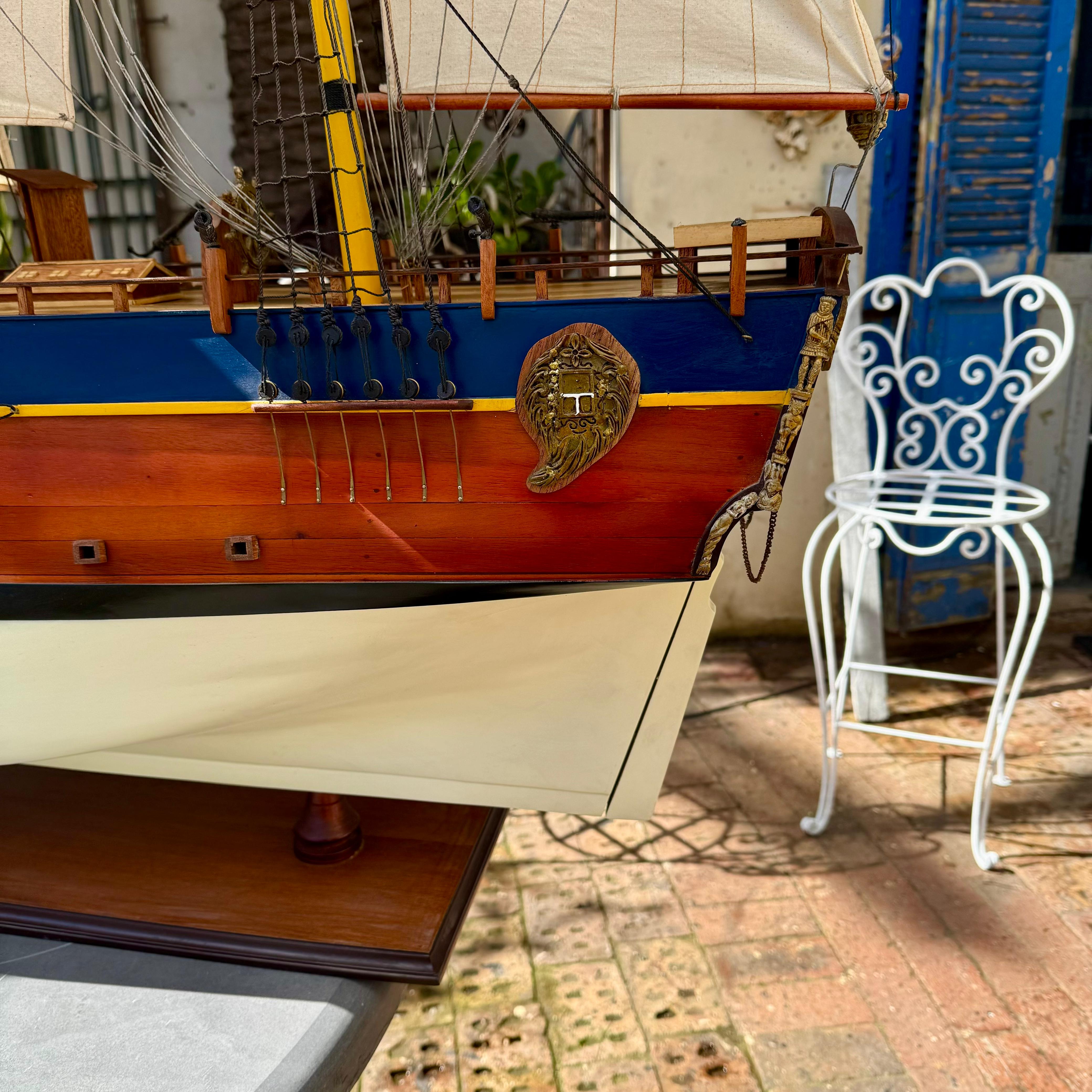 Large Vintage Endeavor Model Ship - SOLD