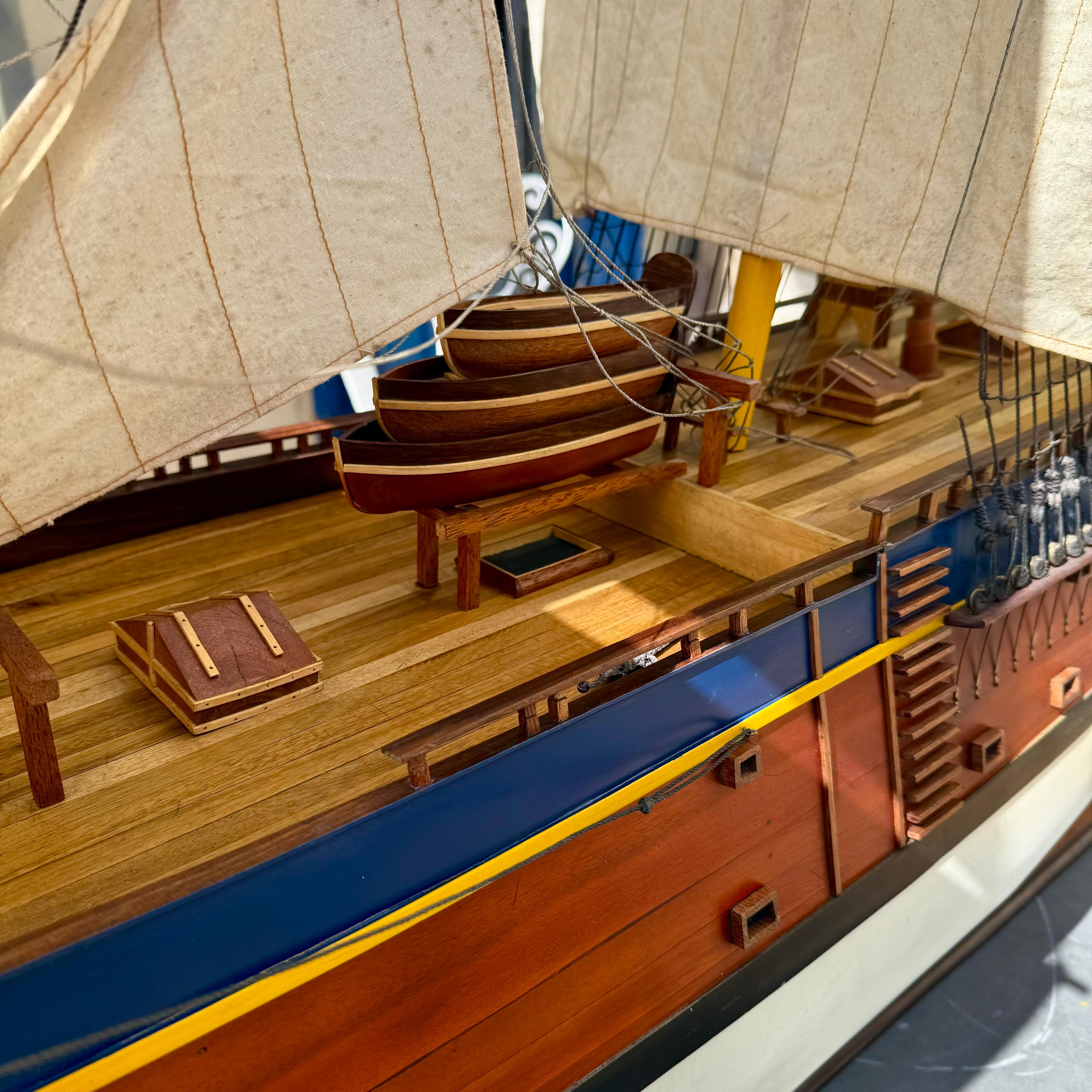 Large Vintage Endeavor Model Ship - SOLD