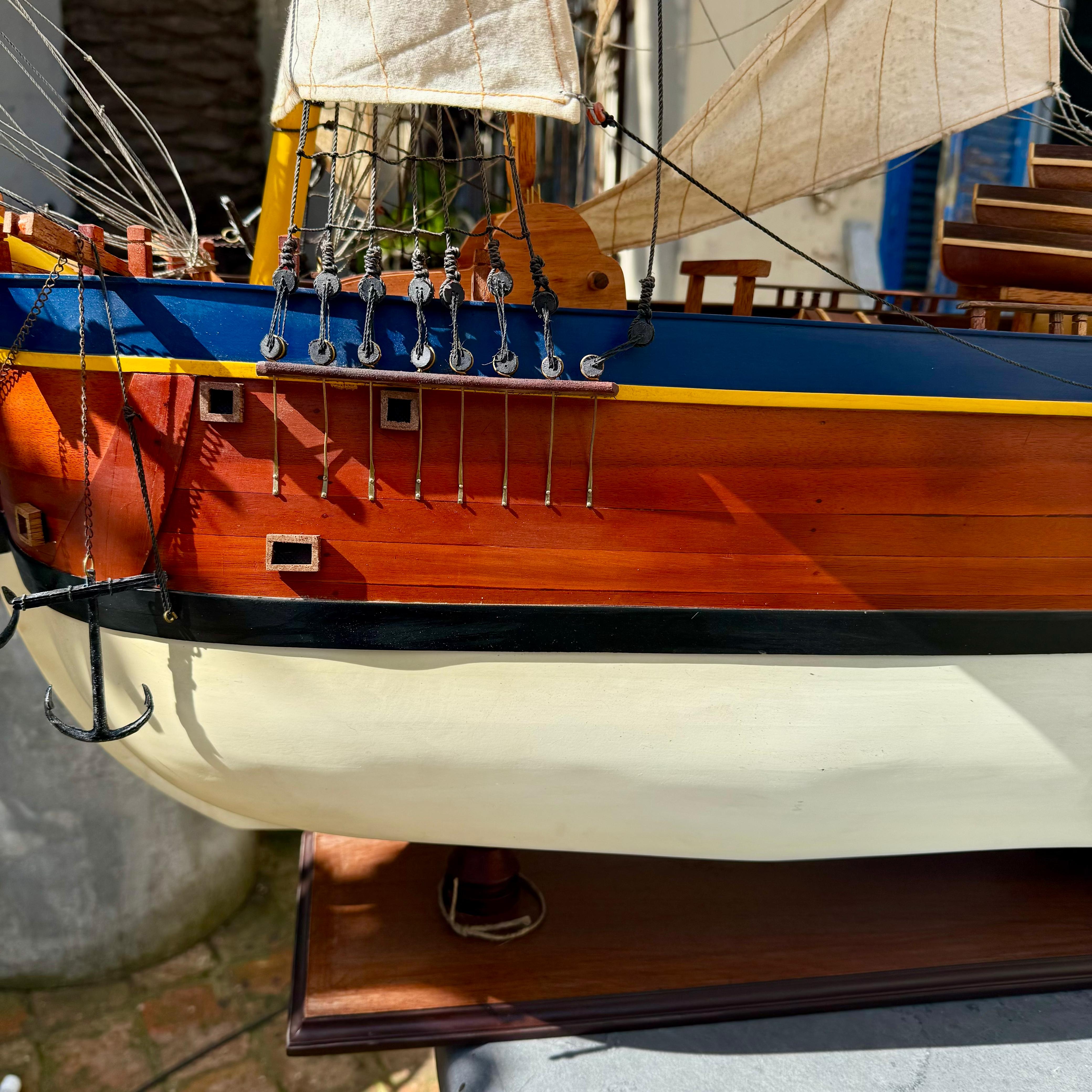 Large Vintage Endeavor Model Ship - SOLD
