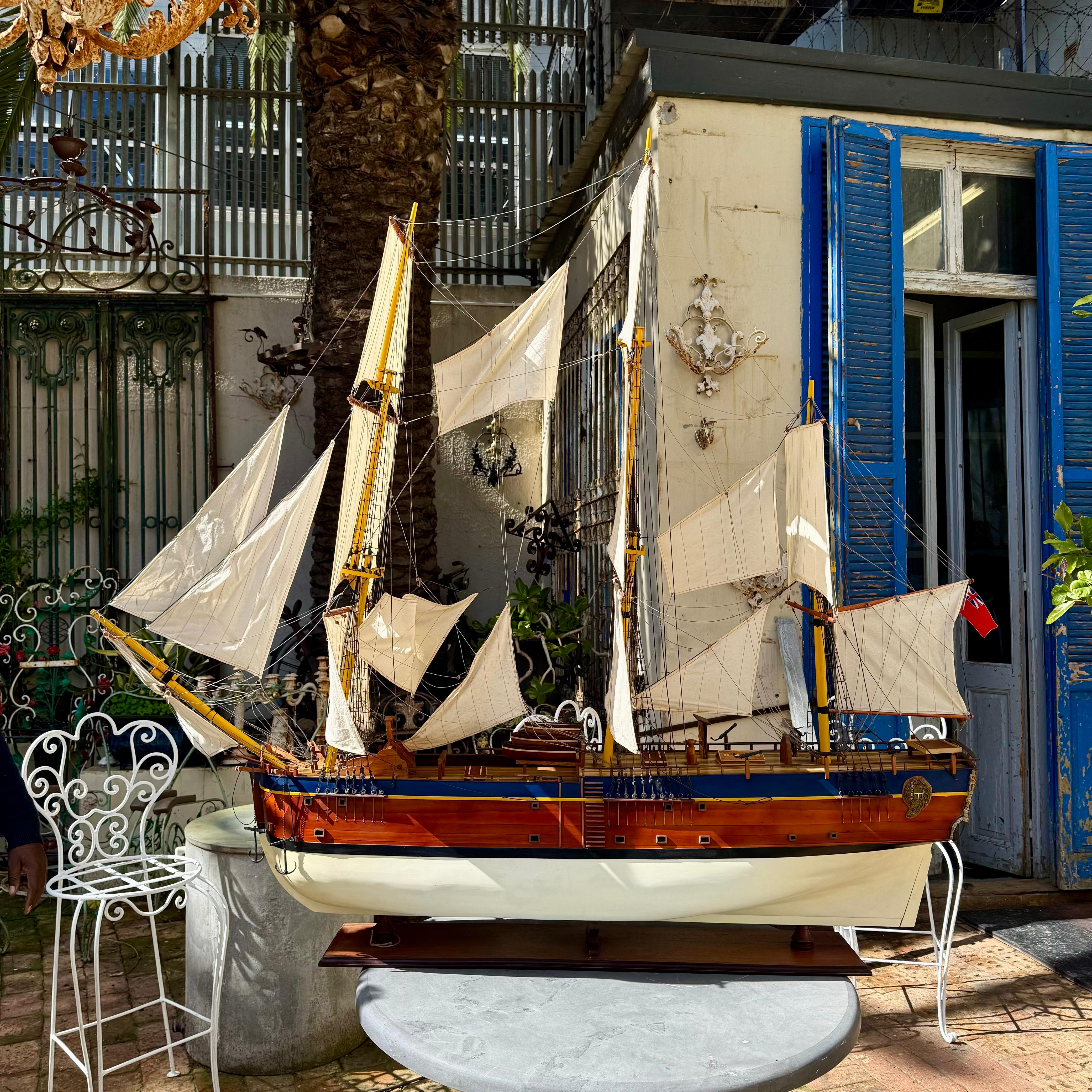 Large Vintage Endeavor Model Ship - SOLD