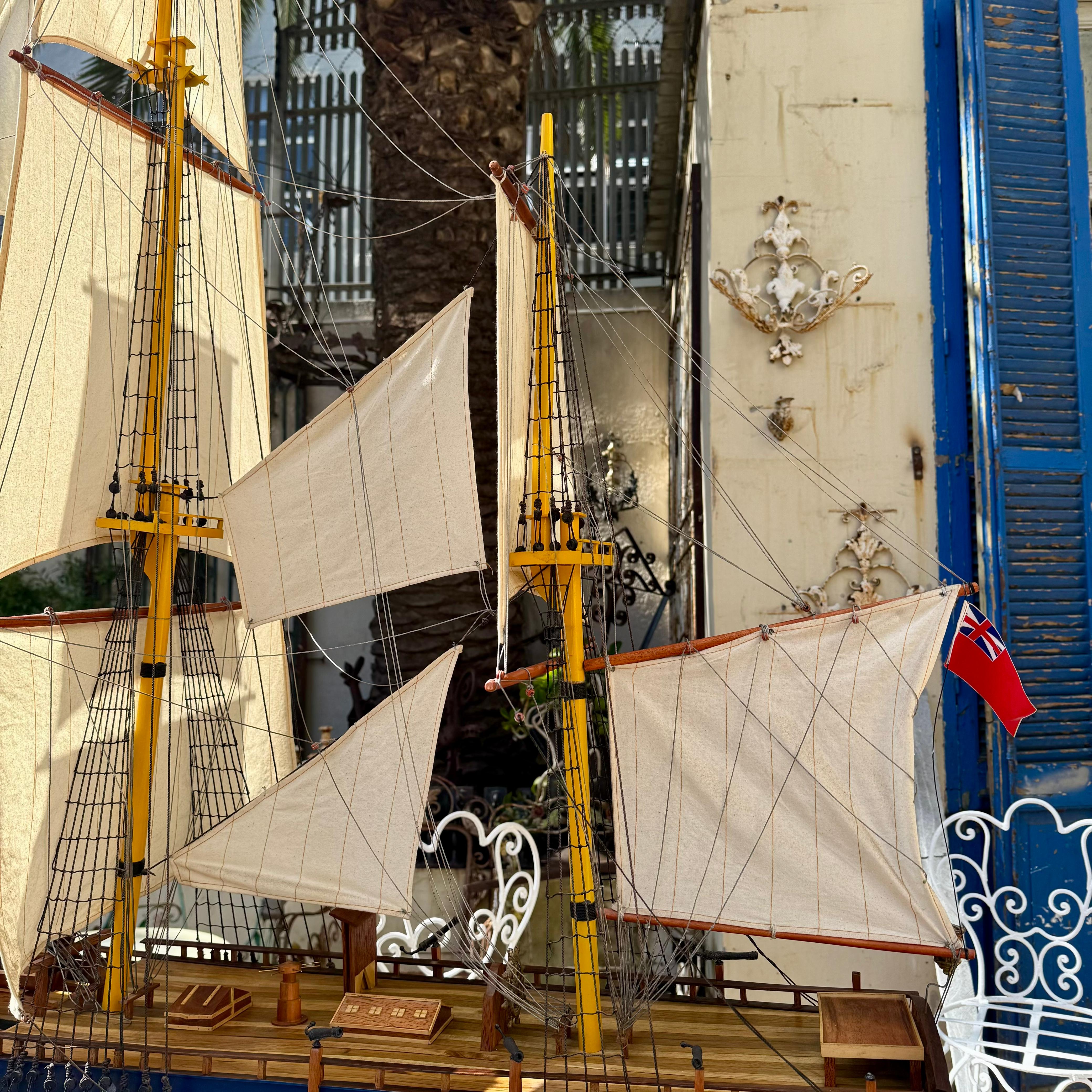 Large Vintage Endeavor Model Ship - SOLD