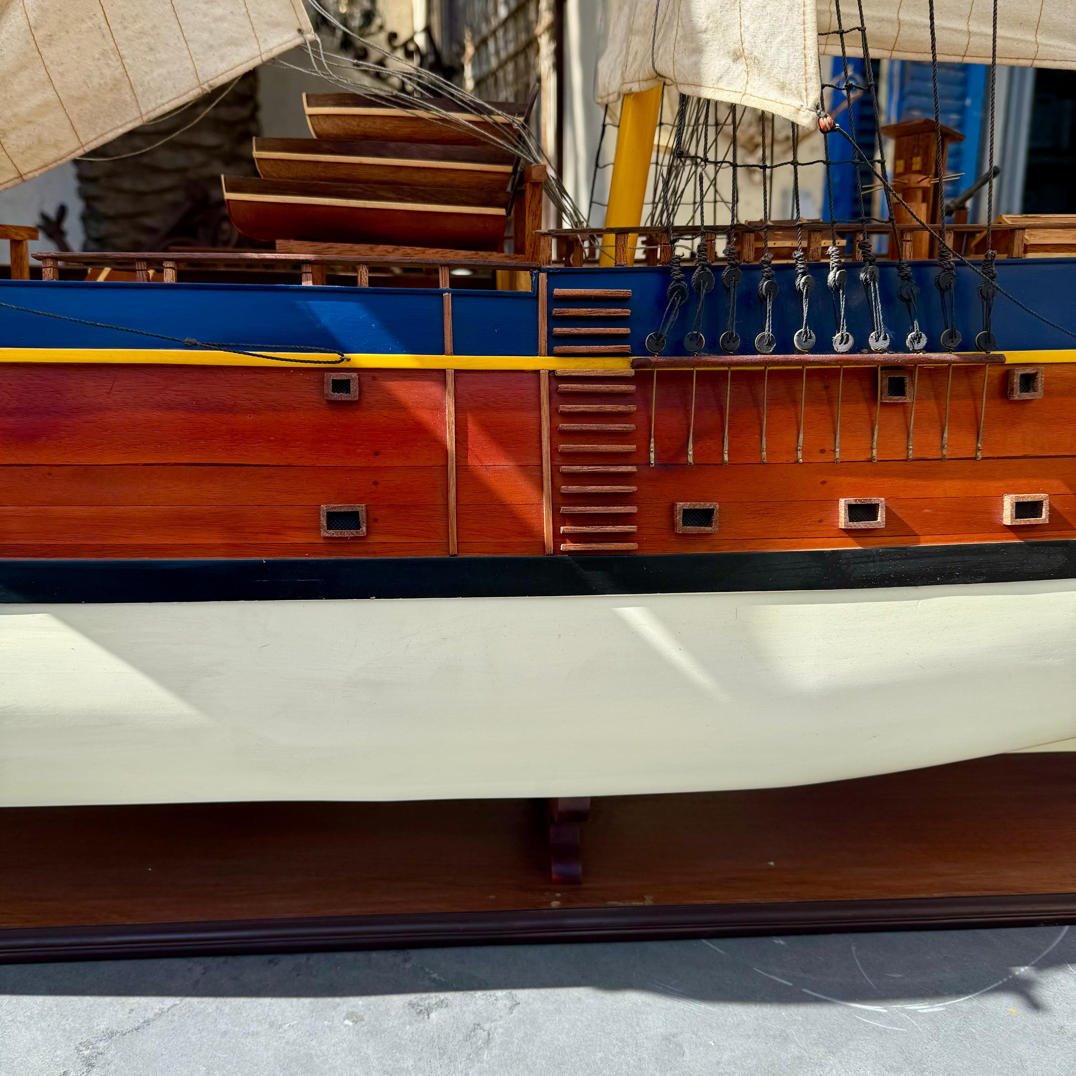 Large Vintage Endeavor Model Ship - SOLD