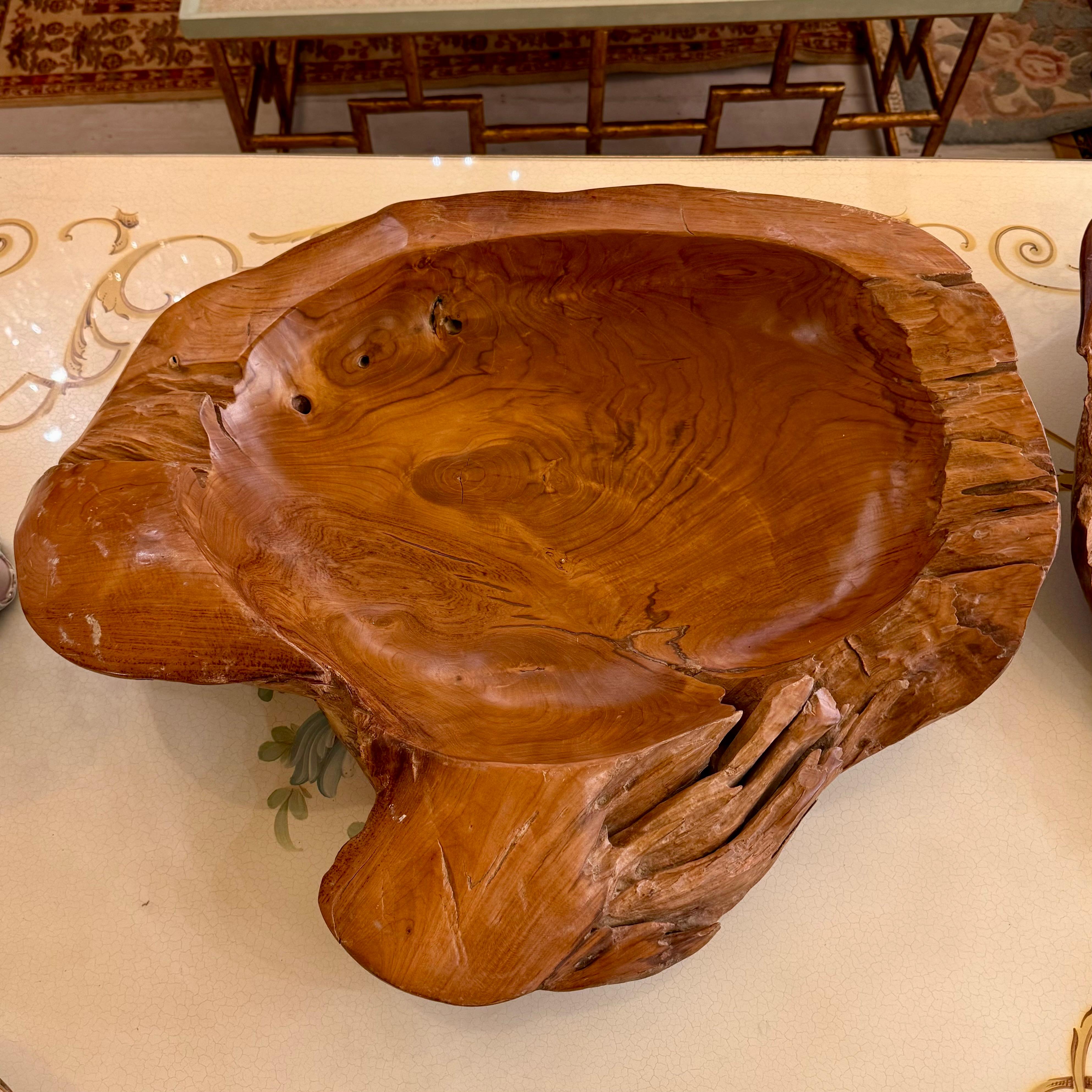 Assortment of Organically Carved Wooden Bowls