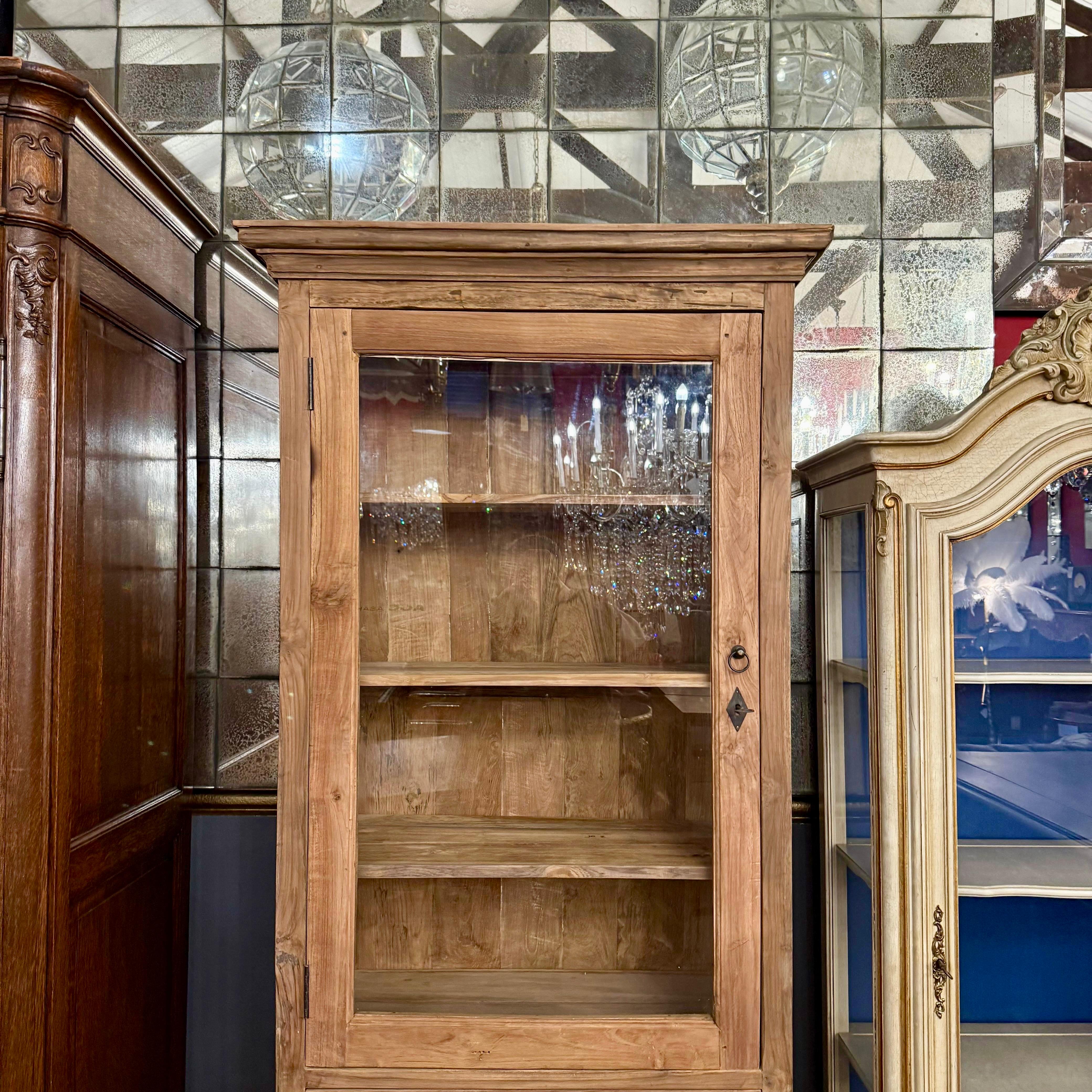 Stunning Reclaimed Teak Display Cabinet - SOLD