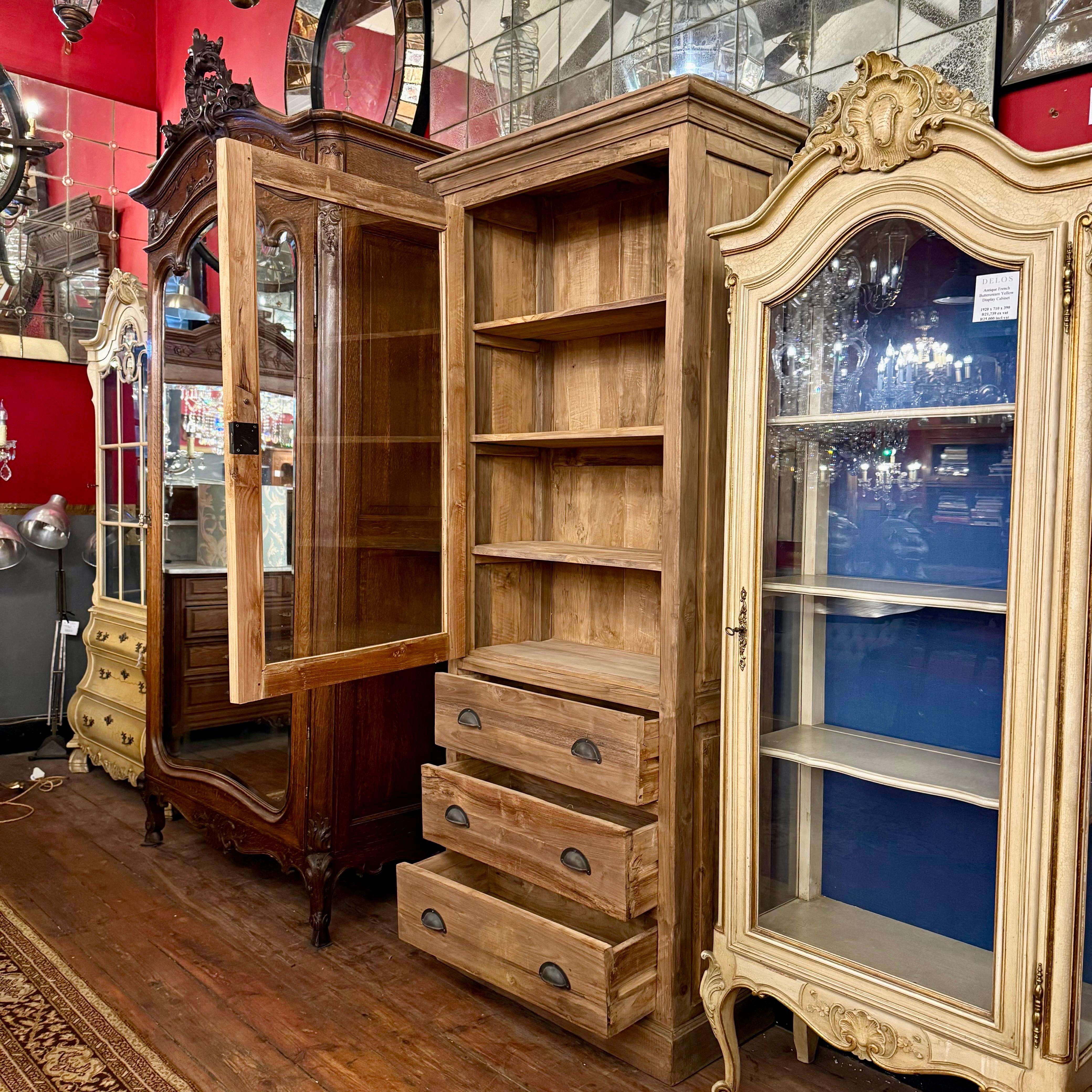 Stunning Reclaimed Teak Display Cabinet - SOLD