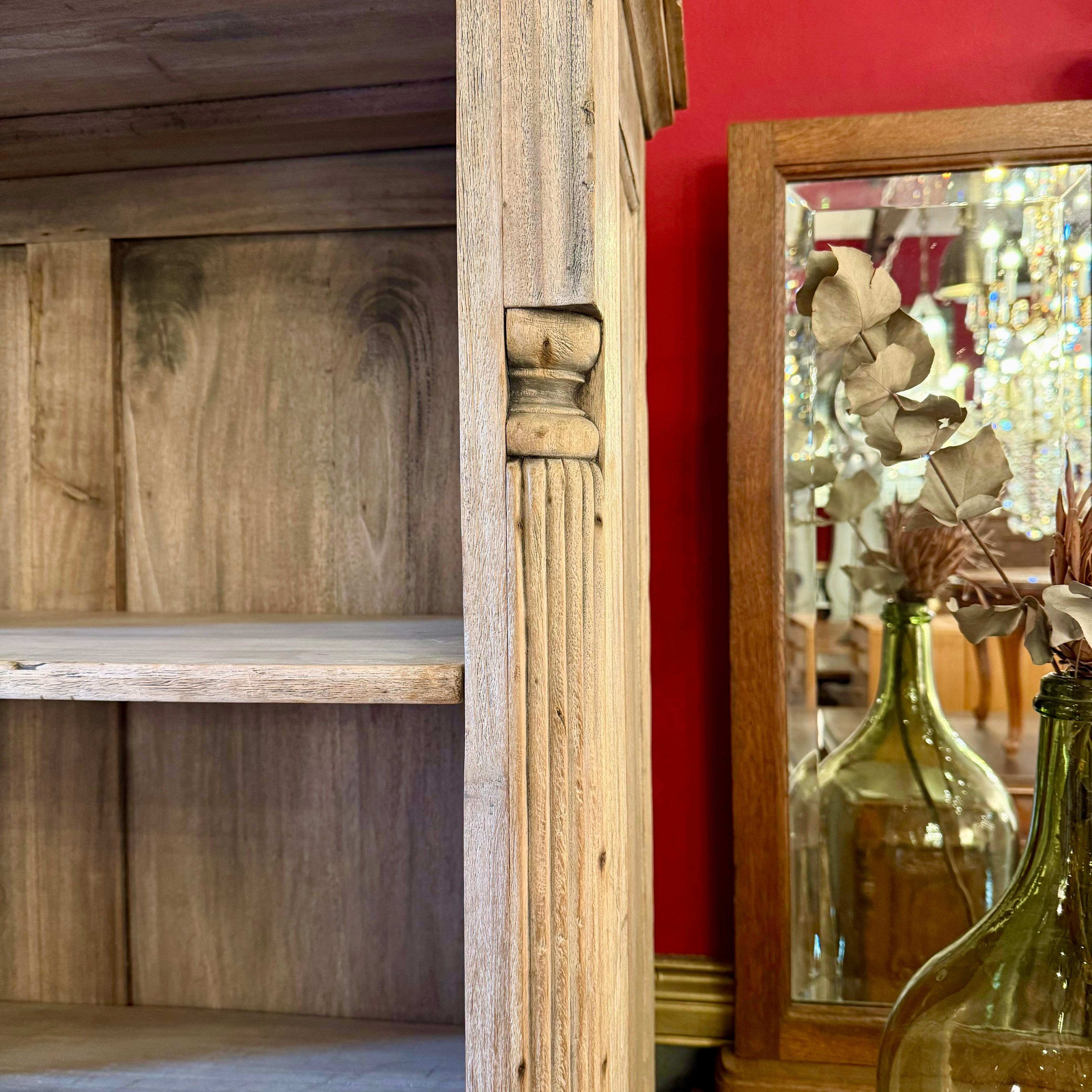 White Washed Asian Mahogany Bookshelf - SOLD