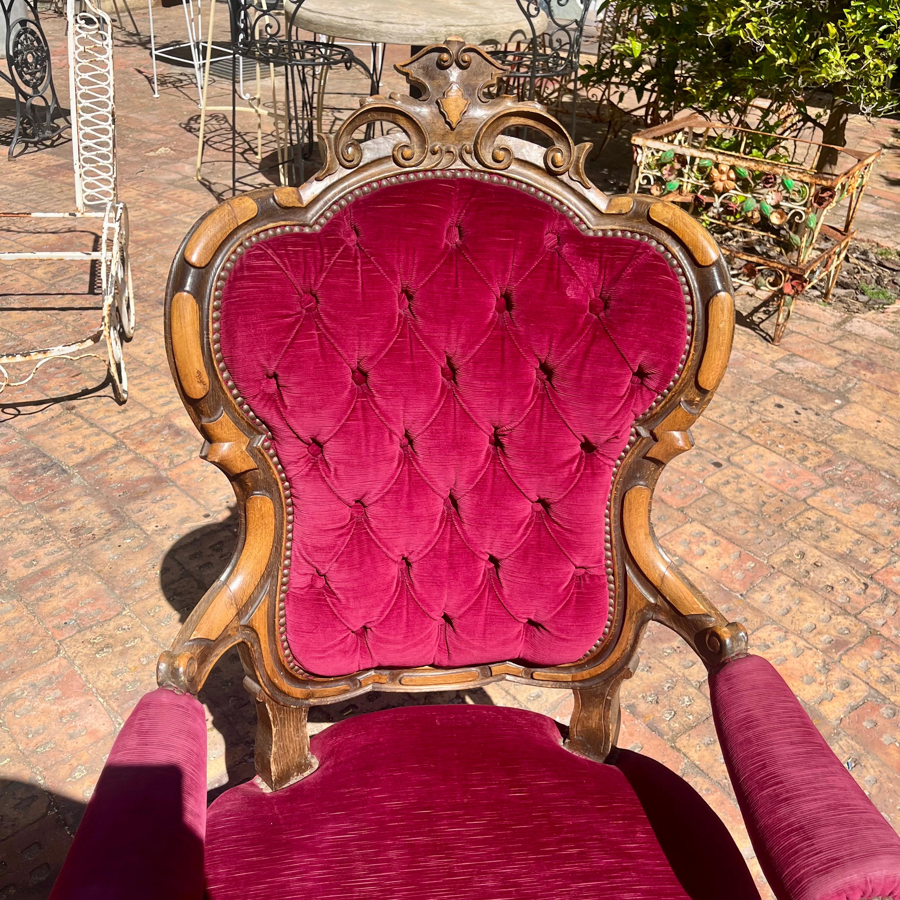 Antique Oak French Salon set