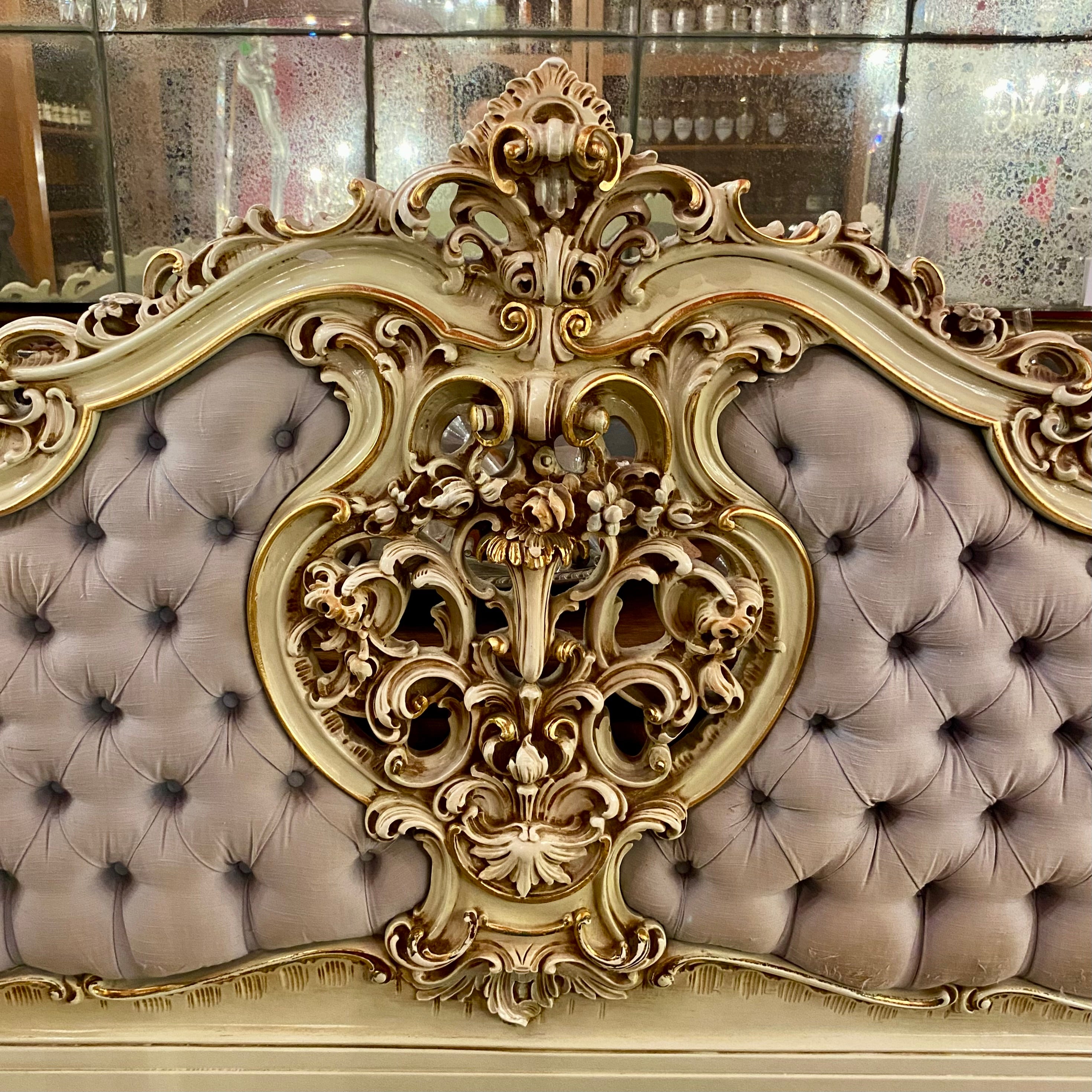 Stunning Antique Italian Gilt Bed Frame - Queen