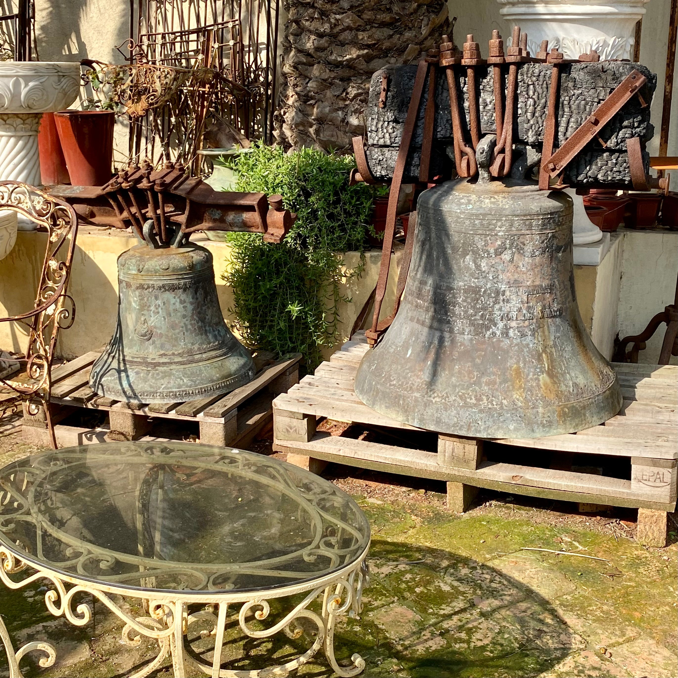 Antique Bronze Church Bell from Belgium