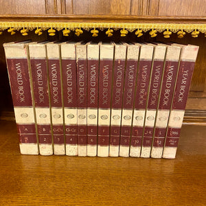 A Set of Vintage World Book Encyclopedias