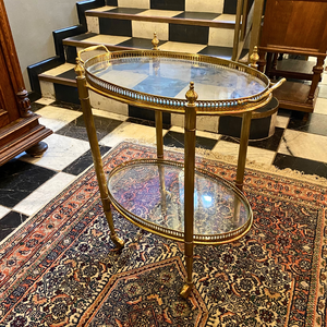 Vintage Brass Drinks Trolley - SOLD