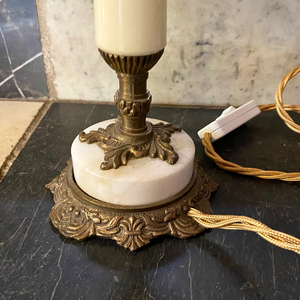 Marble and Brass Desk Lamp