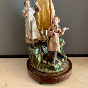 Vintage Diorama of Queen Victoria and Children