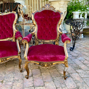Antique Gold and Gilt French Salon set